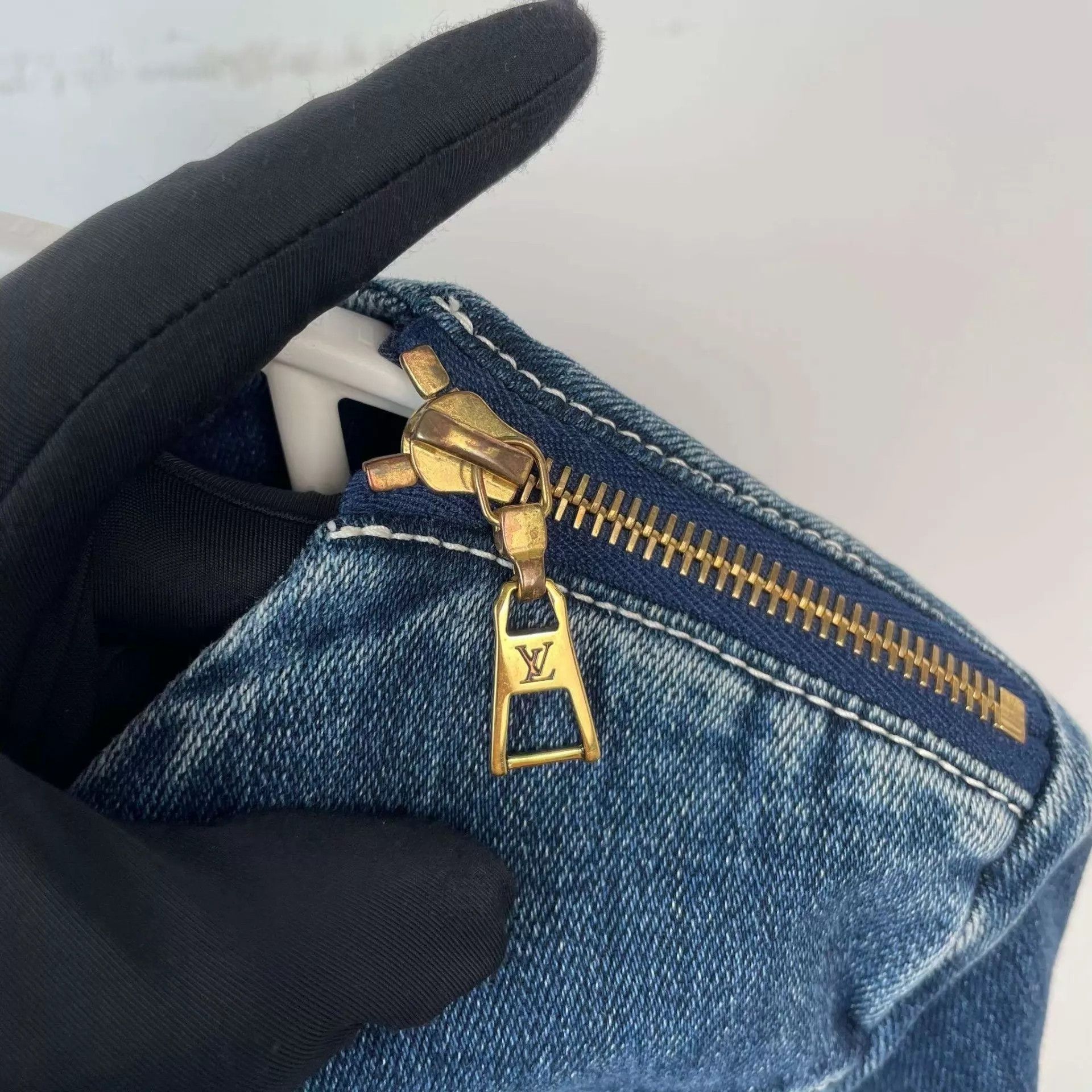 Louis Vuitton LV Women's Denim Dress 34 Blue Grade A Size XS / US 0-2 / IT 36-38 - 4 Thumbnail