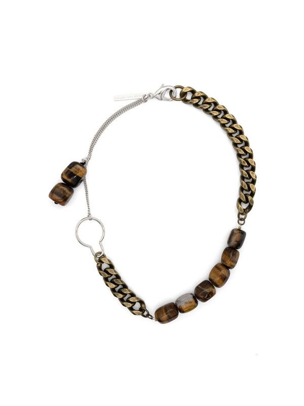 Dries Van Noten o1s22i1n1124 Size: OS / Stones Chain Necklace in Brown Size ONE SIZE - 1 Thumbnail