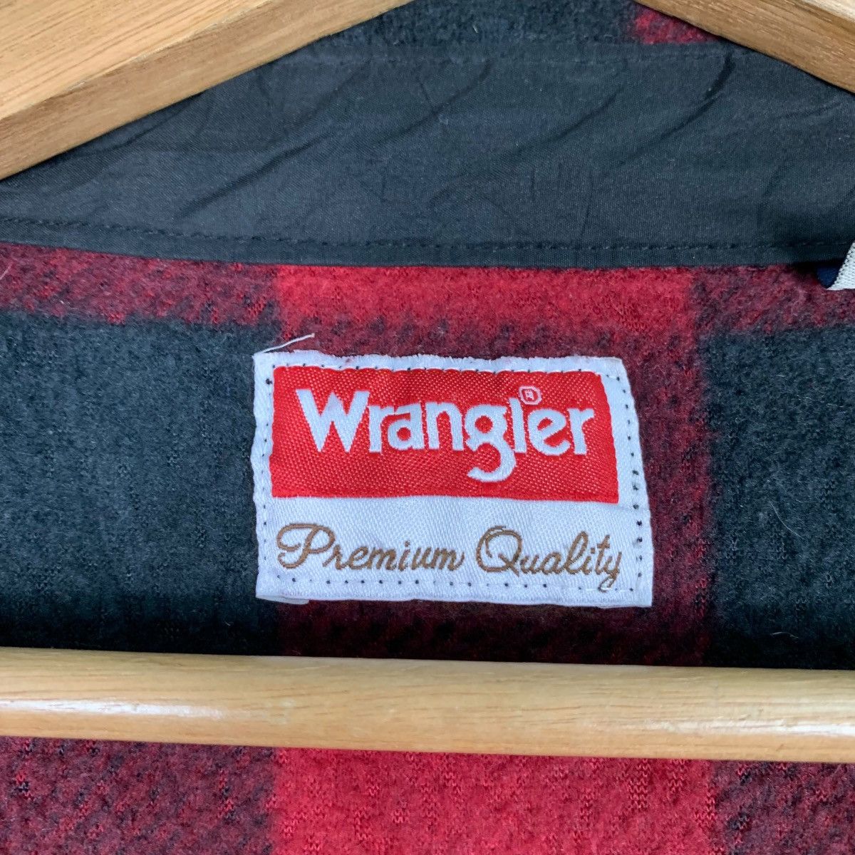 Wrangler WRANGLER Checked Flannel Plaid Button Up Shirt #0417-C19 Size US XXL / EU 58 / 5 - 15 Thumbnail