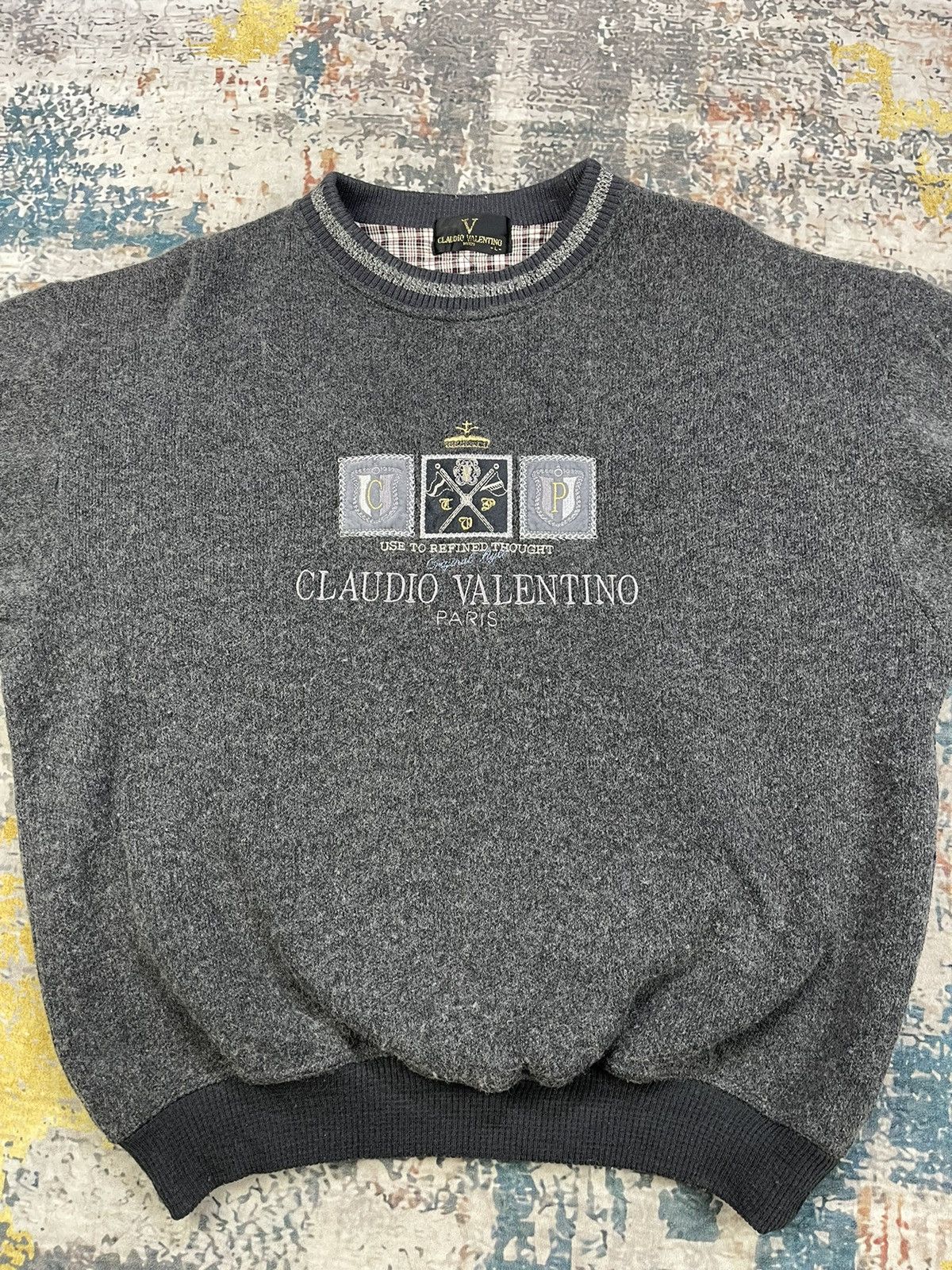 Valentino Claudia Valentino Centre Embroidered Sweater Size US M / EU 48-50 / 2 - 2 Thumbnail