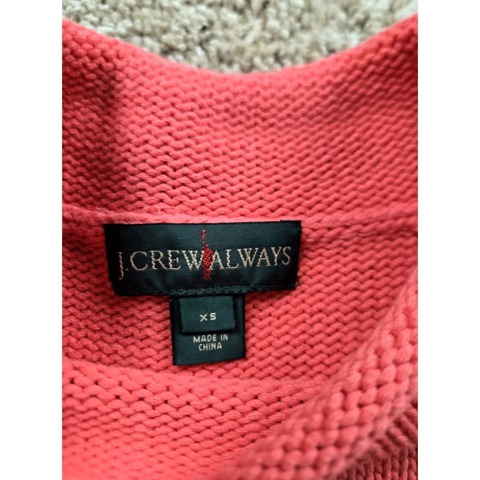 J.Crew J.Crew Sweater Womens M Pink Cotton Turtleneck Pullover Long Sleeve Size M / US 6-8 / IT 42-44 - 4 Thumbnail