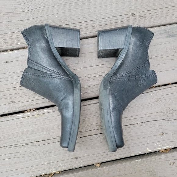 Vintage Vintage 90s y2k MIA Square Toe Chunky Heel Black Leather Low Size US 7.5 / IT 37.5 - 3 Thumbnail