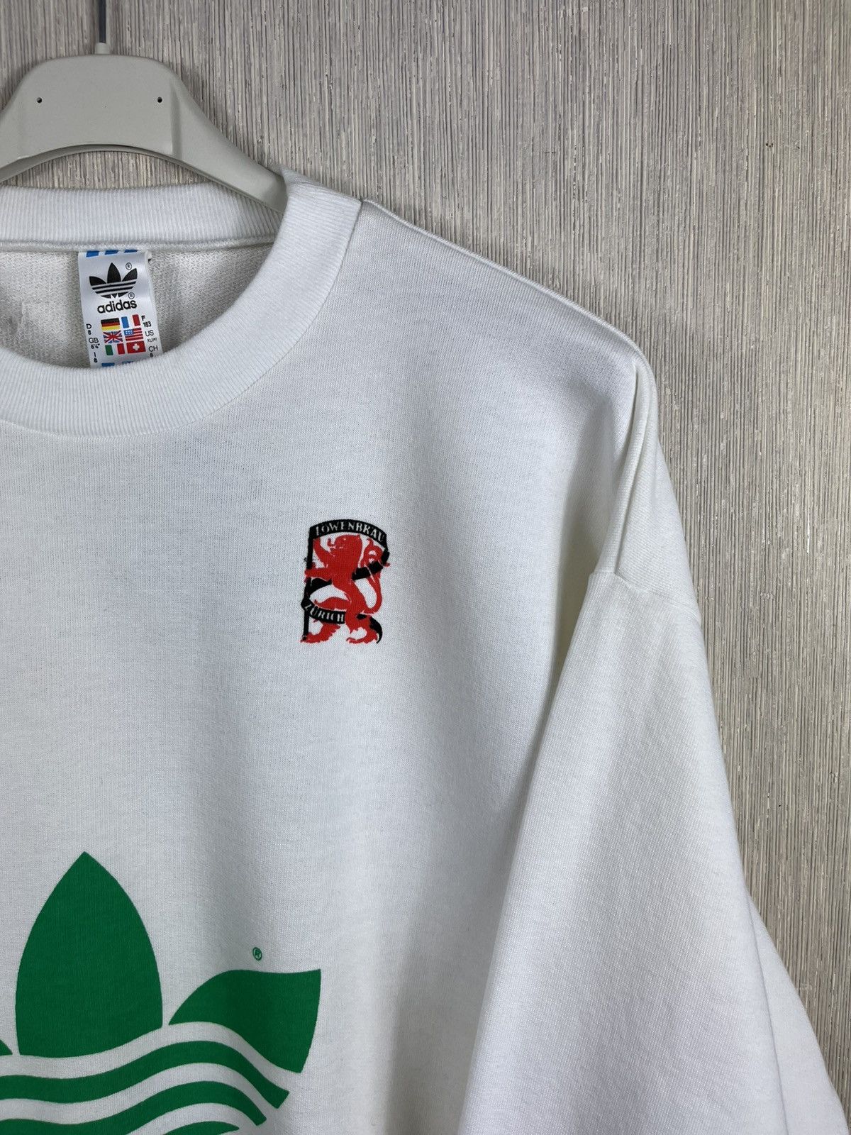 Adidas Vintage 90s Adidas soccer Zurich Italia sweatshirt crewneck Size US XL / EU 56 / 4 - 4 Thumbnail