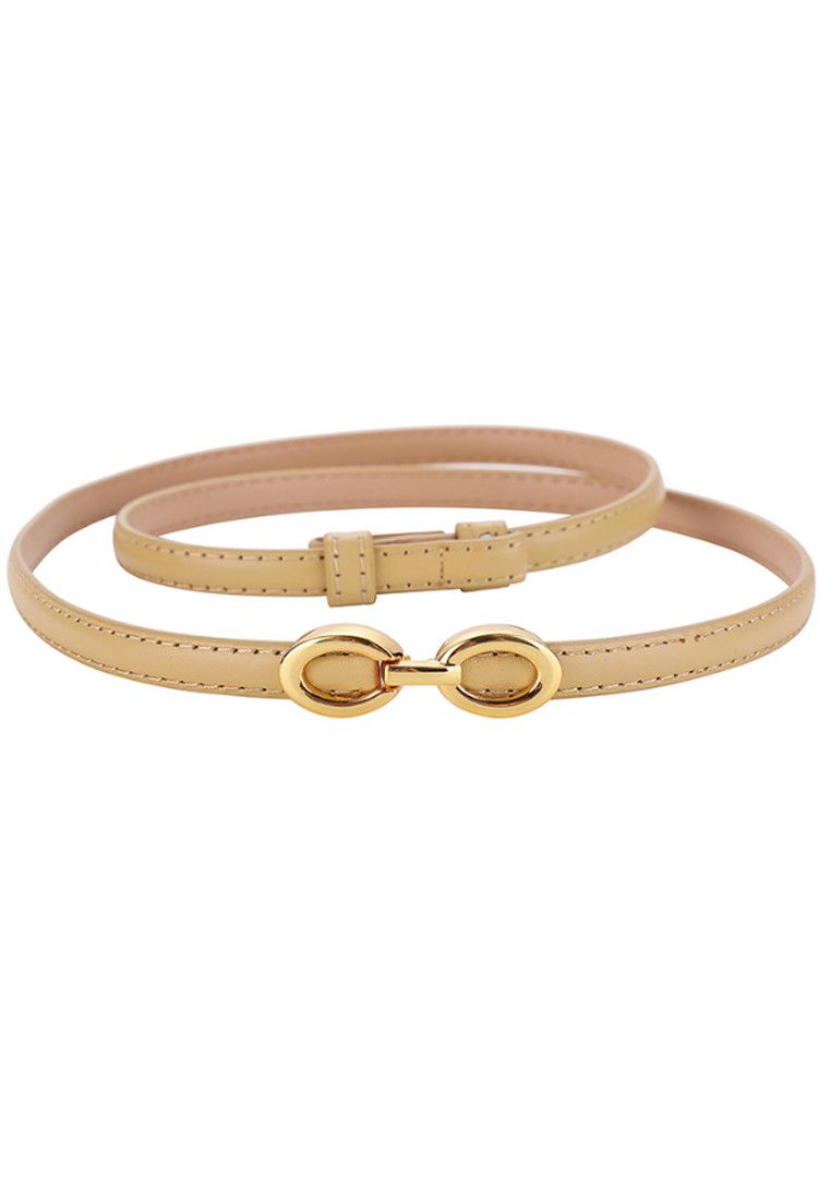 Other Apricot Women's Leather Belts with Gold Buckle Belt Size ONE SIZE - 1 Thumbnail