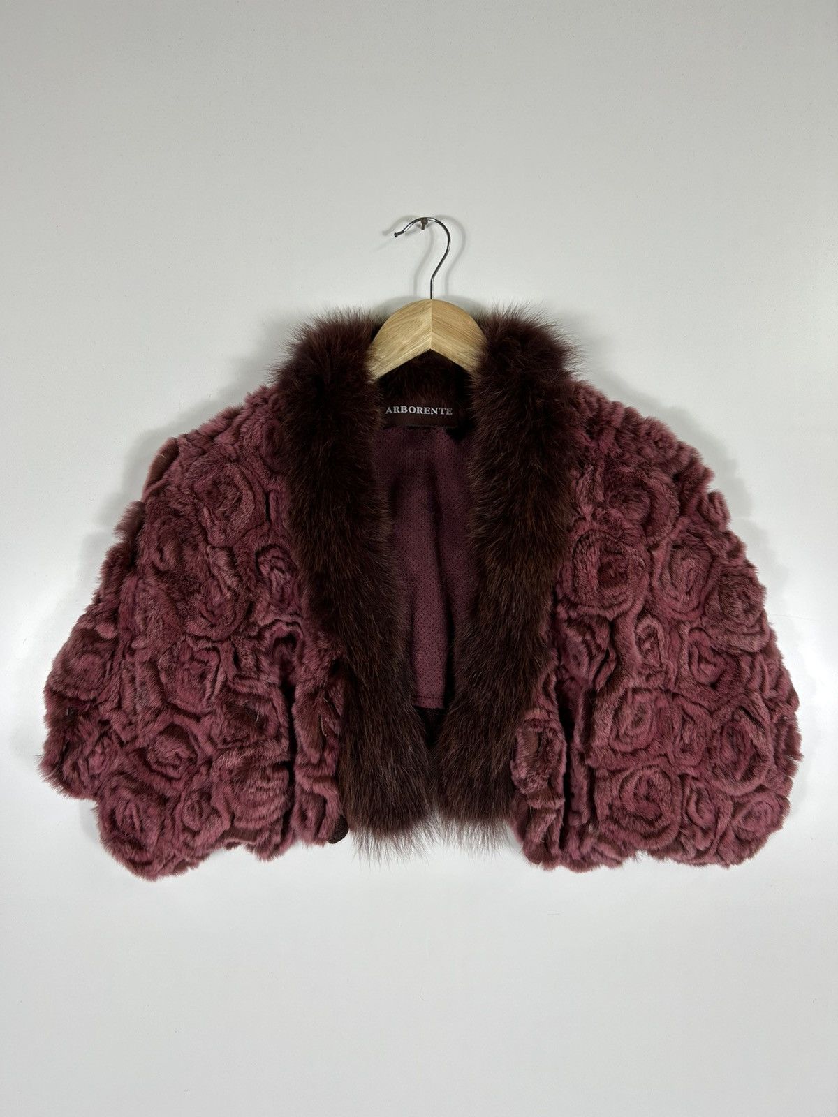 Japanese Brand 🔥Arborente Faux Fur Cropped Jacket Size M / US 6-8 / IT 42-44 - 1 Thumbnail
