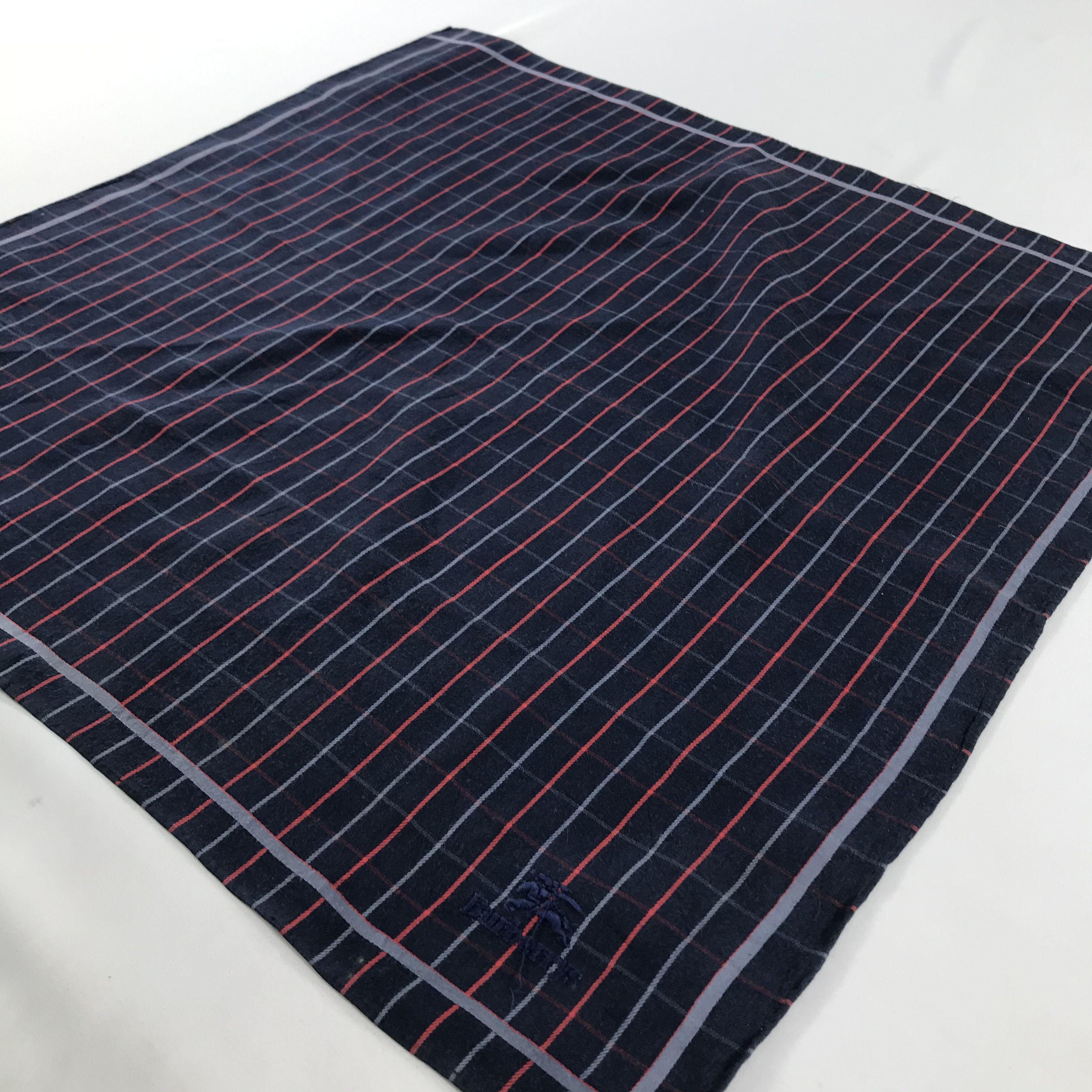 Burberry × Vintage Burberry Bandana / Handkerchief / Neckerchief - S1554 Size ONE SIZE - 2 Thumbnail