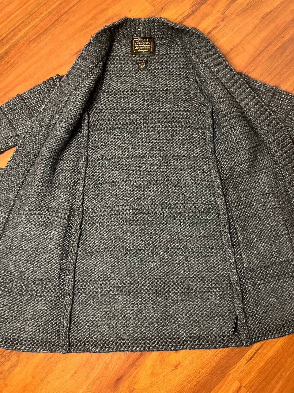 Coach Cardigan Coach Hand Knit Wool Size S / US 4 / IT 40 - 3 Thumbnail
