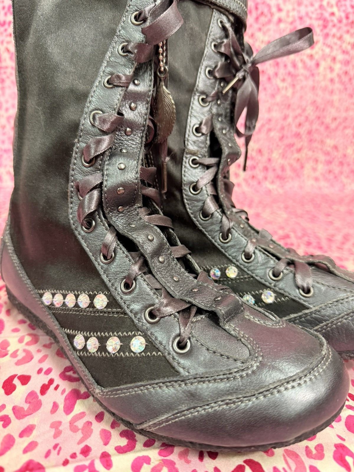 Rhinestone Diesel Boots