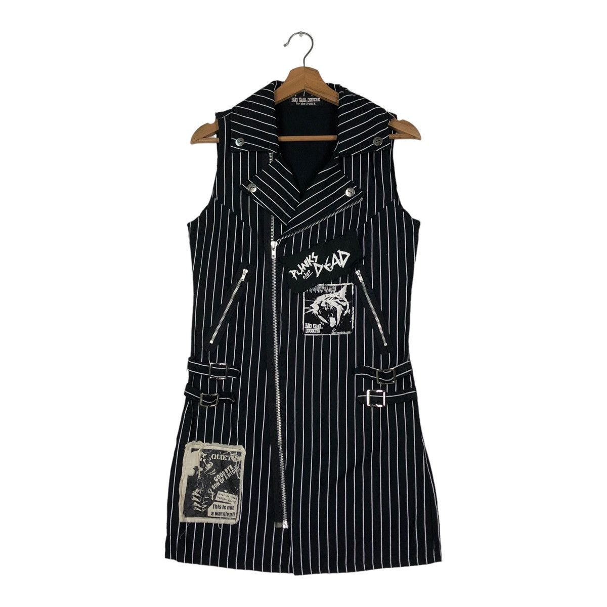 Japanese Brand BIKER TANKTOP SEX POT REVENGE FOR THE PUNK STRIPE PARACHUTE Size US M / EU 48-50 / 2 - 1 Thumbnail