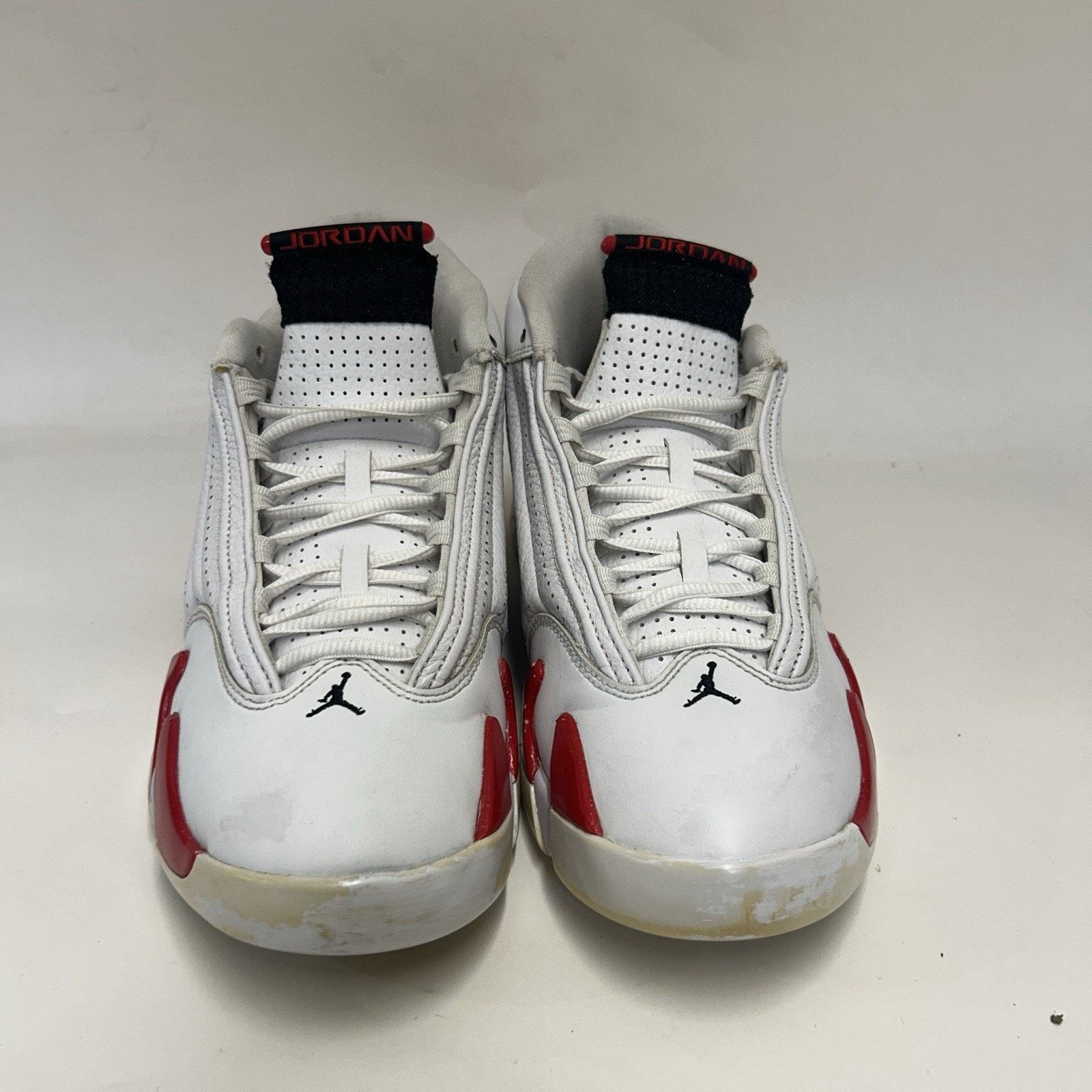 Jordan Brand Nike Air Jordan 14 Retro OG “Candy Cane/RIP Hamilton” Size US 10 / EU 43 - 2 Thumbnail
