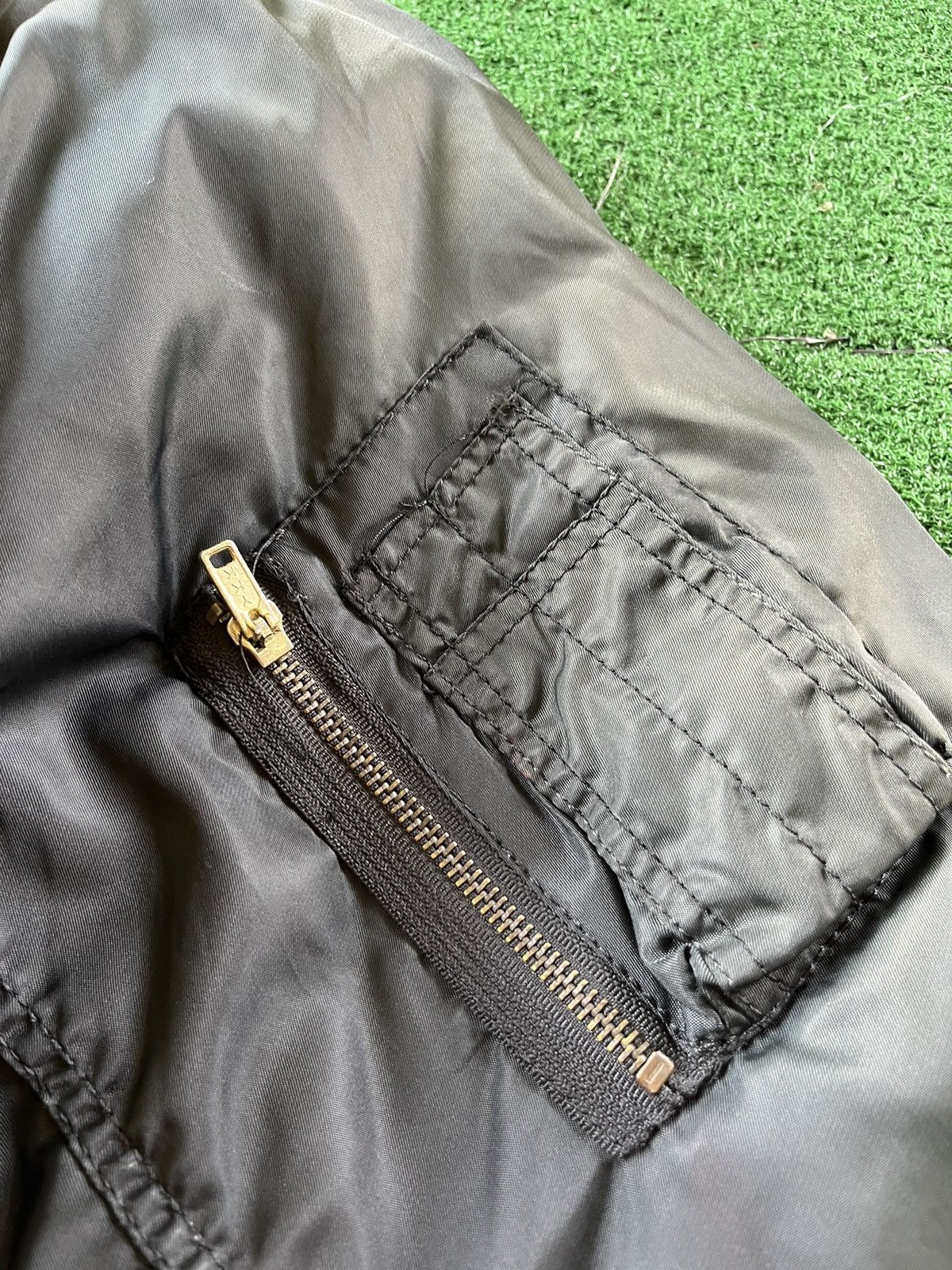 Naval Clothing Factory 🔥RARE Vintage Naval Air Force Embroidery Bomber Jacket Size US L / EU 52-54 / 3 - 6 Thumbnail