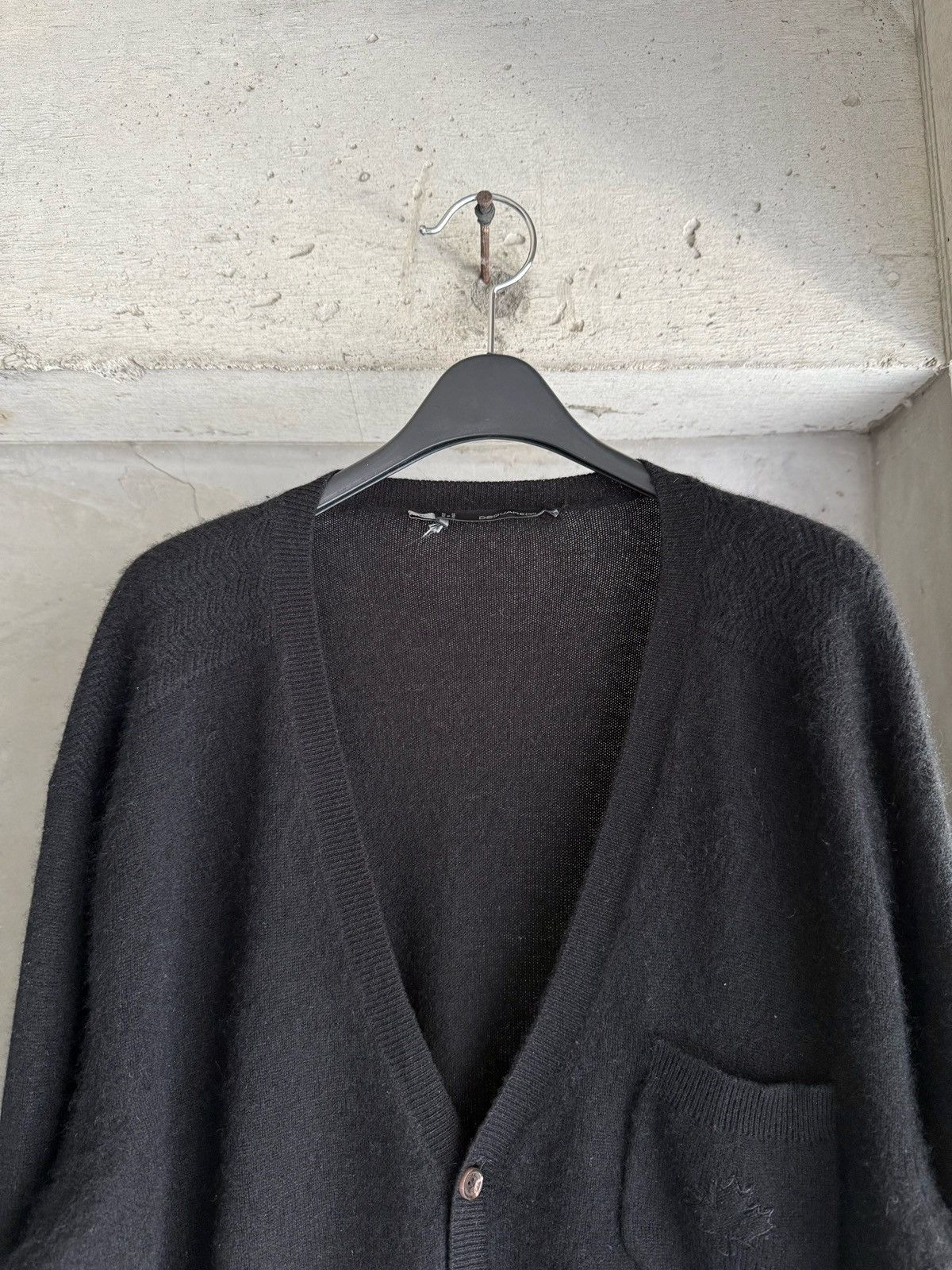Dsquared2 DSQUARED2 12AW Archive Oversized Black Cashmere Cardigan Size US XL / EU 56 / 4 - 3 Thumbnail
