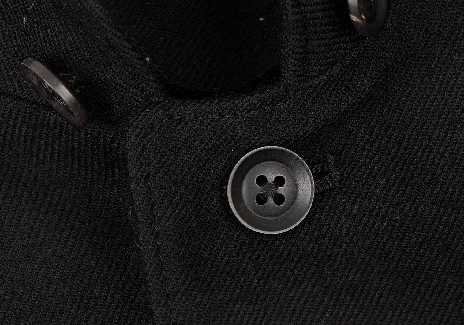 Yohji Yamamoto Yohji Yamamoto Wool Hooded Long Coat Black Size US M / EU 48-50 / 2 - 9 Thumbnail