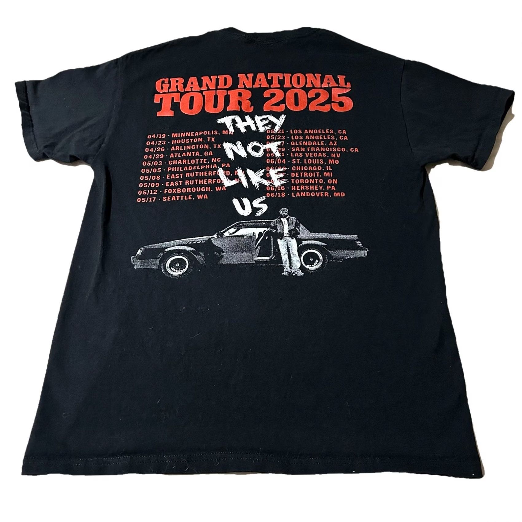 Fruit Of The Loom Kendrick Lamar 2025 Grand National Tour Concert Shirt M Shirt Mens Black Fruit of the Loom Size Medium Size US M / EU 48-50 / 2 - 2 Thumbnail