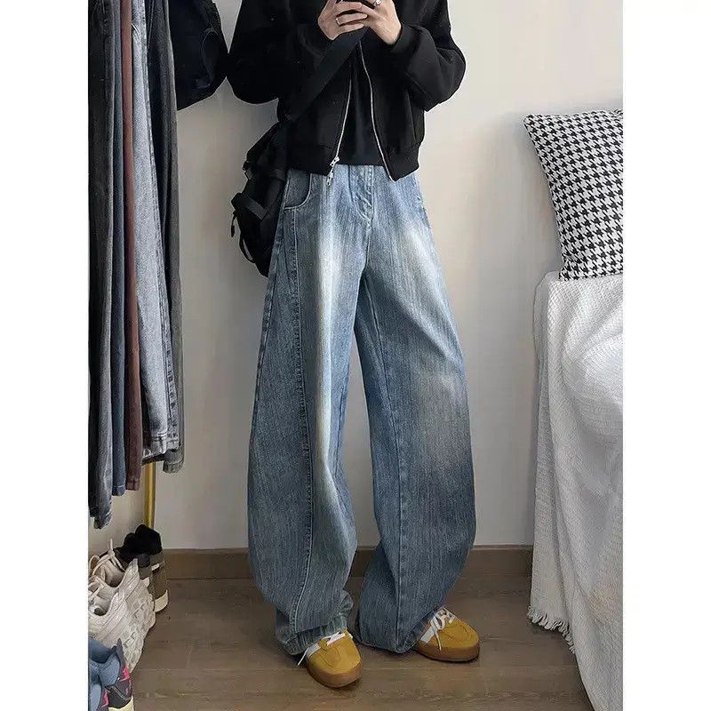 Japanese Brand Retro loose washed casual jeans Size US 32 / EU 48 - 6 Thumbnail