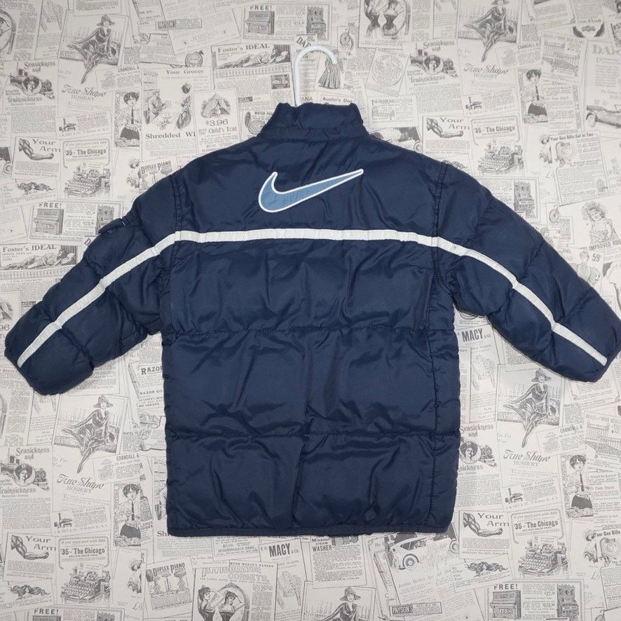 Nike 4 - Vintage Y2K nike zip up 2000s puffer jacket reversible Size S / US 4 / IT 40 - 2 Thumbnail
