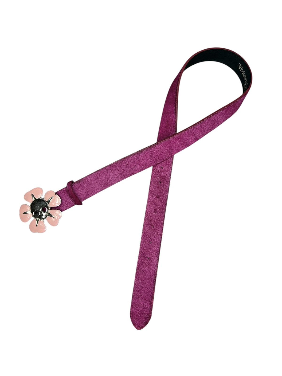 Vivienne Westwood Skull Flower Belt Size 32 - 3 Thumbnail