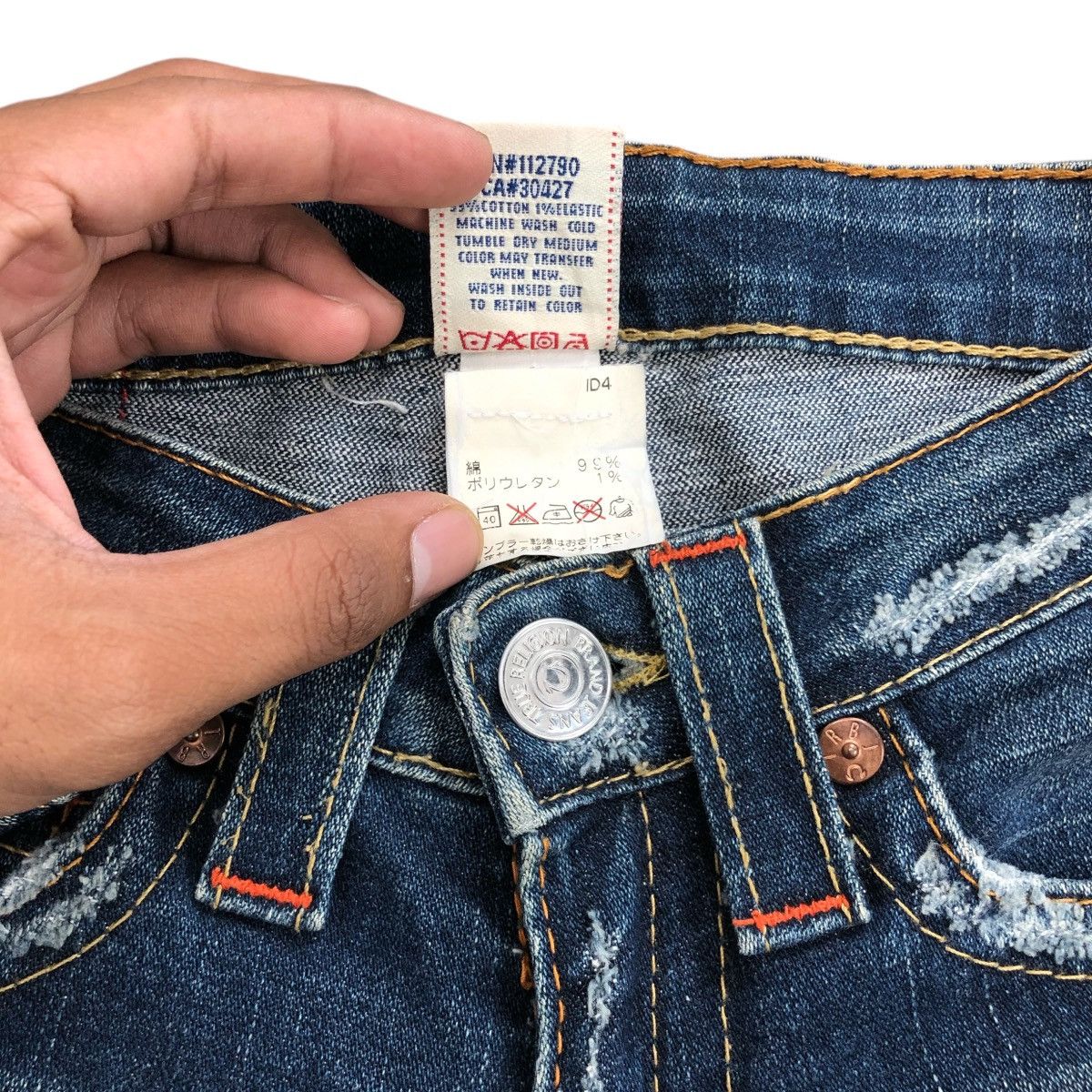 If Six Was Nine × Japanese Brand × True Religion Vintage True Relligion Distressed BootCut Flared Jeans LGB Size US 26 / EU 42 - 8 Thumbnail