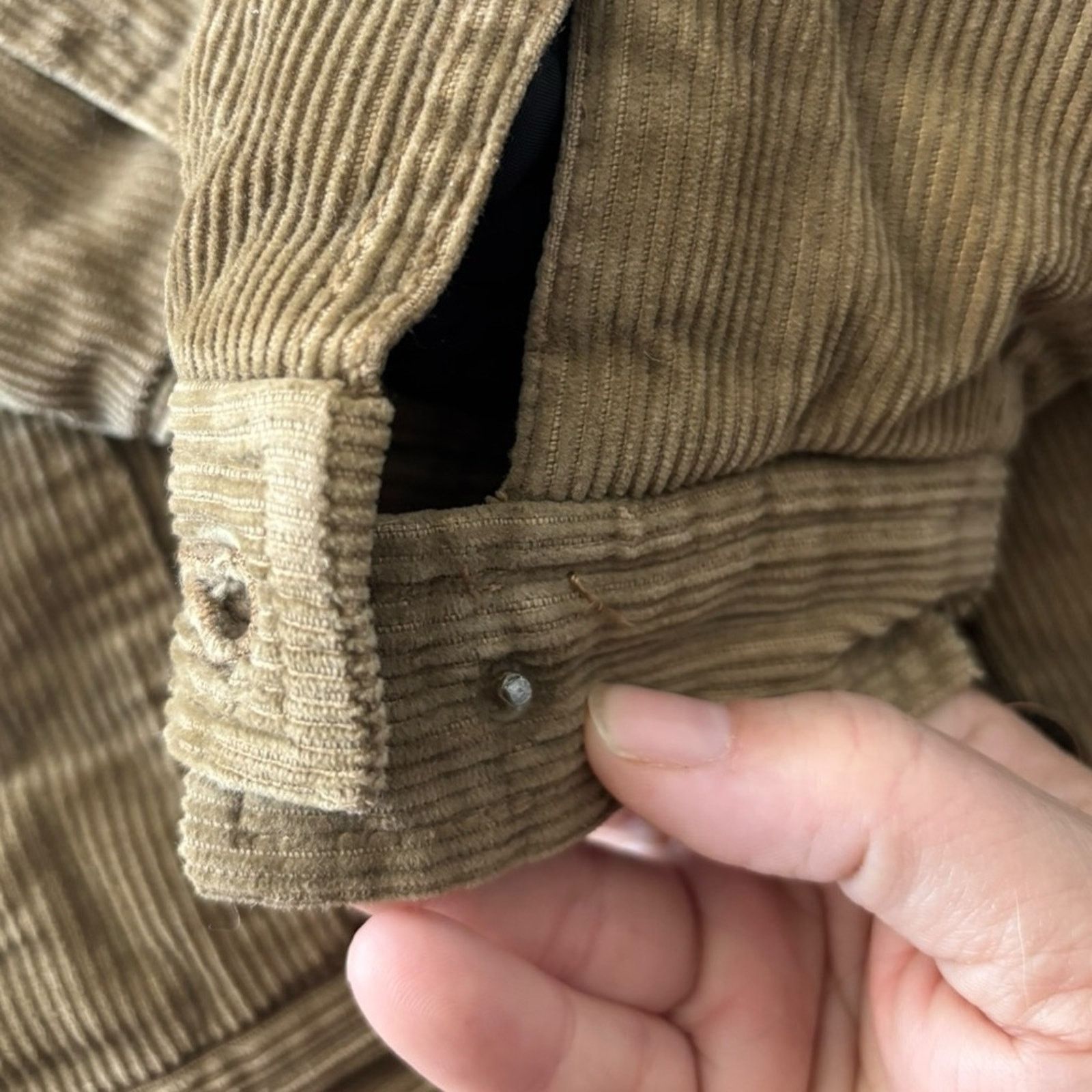 Old Navy Y2K Old Navy Trucker Corduroy Jacket w/ Cream Sherpa Collar Size M / US 6-8 / IT 42-44 - 4 Thumbnail