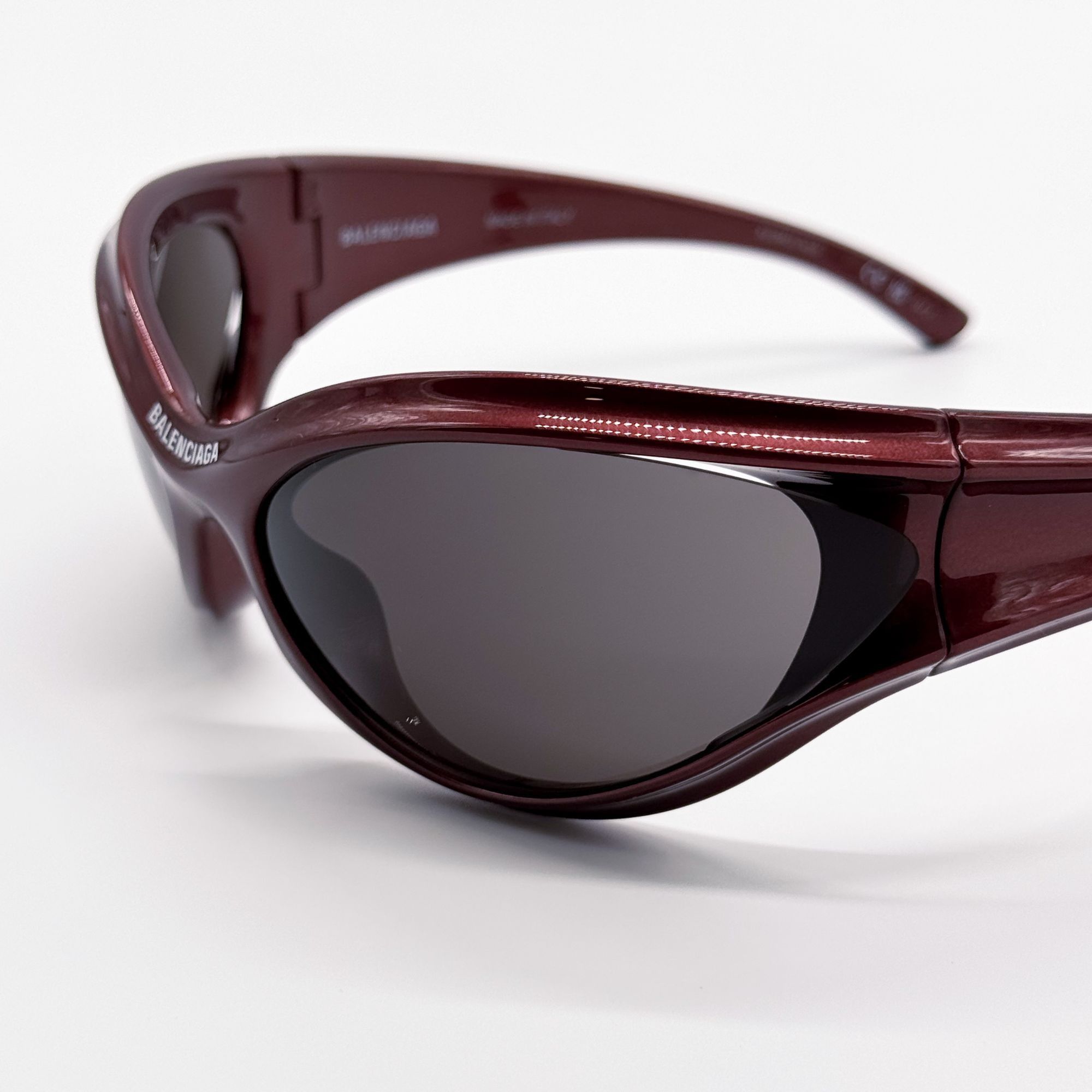 Balenciaga NEW BALENCIAGA BB0317S 002 SUNGLASSES BURGUNDY UNISEX Size ONE SIZE - 6 Thumbnail