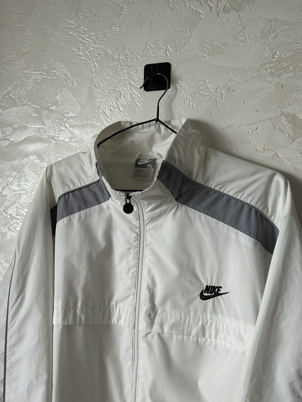 Nike Vintage 90s Nike Thrashed Track Jacket zip up Size US XL / EU 56 / 4 - 13 Thumbnail