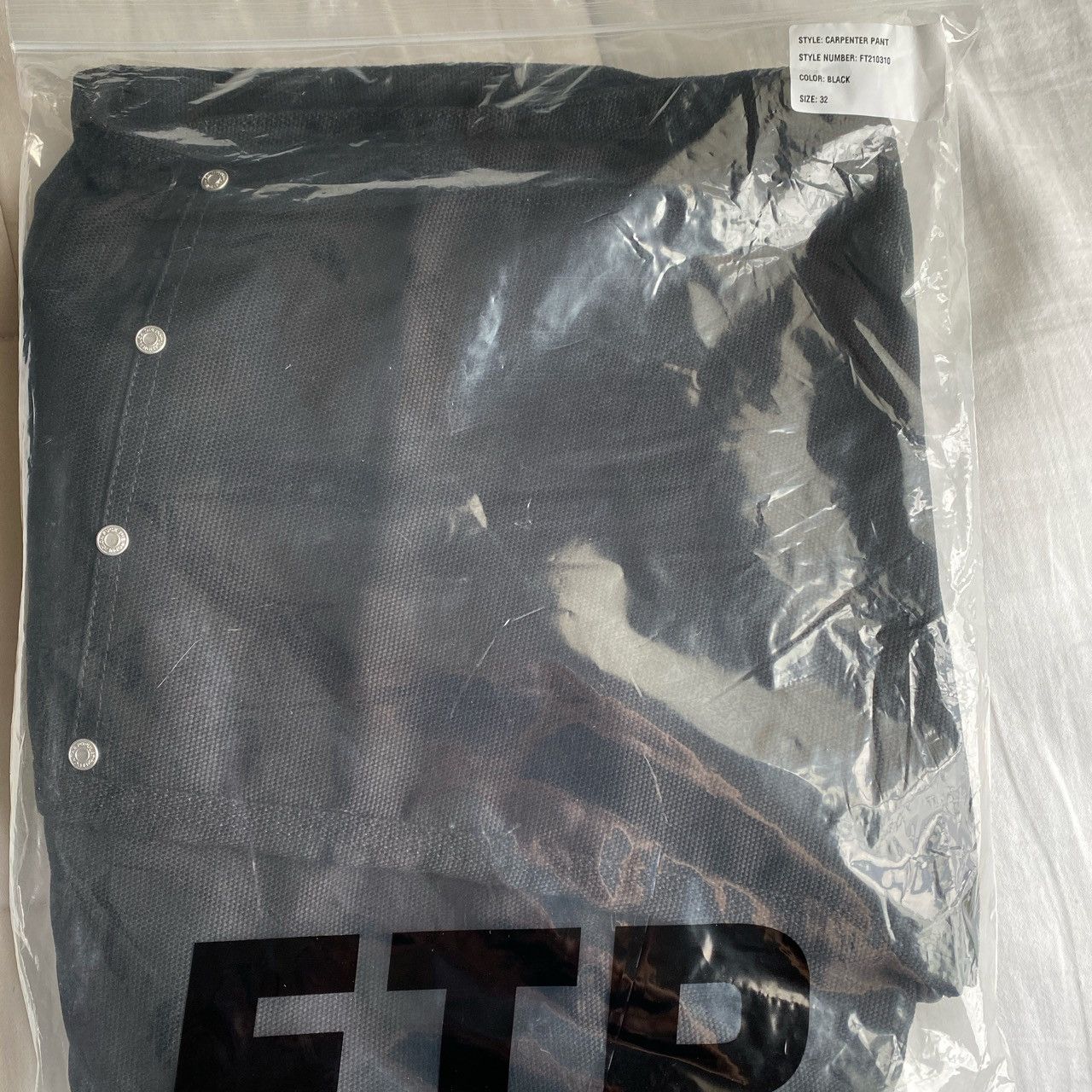 Fuck The Population FTP Black Carpenter Pants Size US 32 / EU 48 - 4 Thumbnail