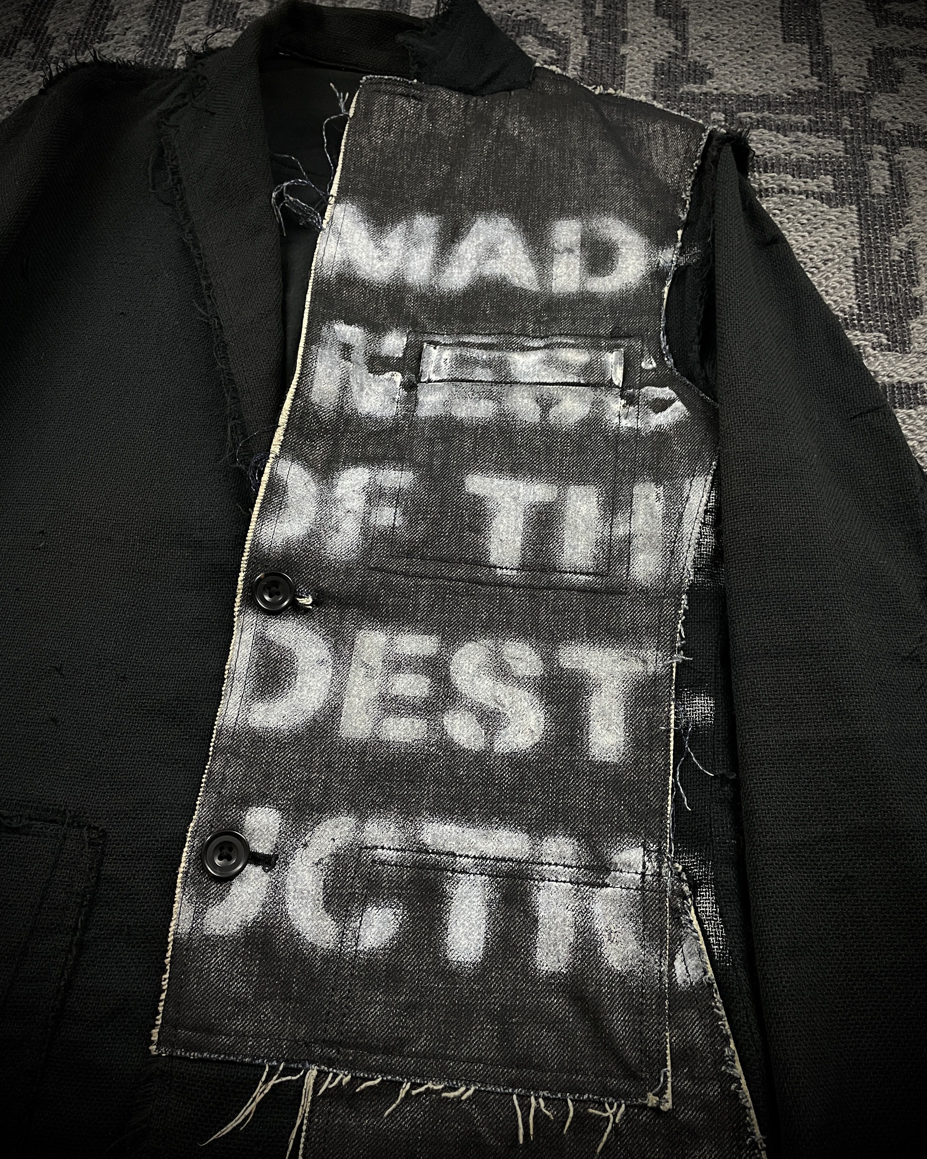 Japanese Brand Edge Rupert Distressed Hybrid Blazer Size US M / EU 48-50 / 2 - 5 Thumbnail