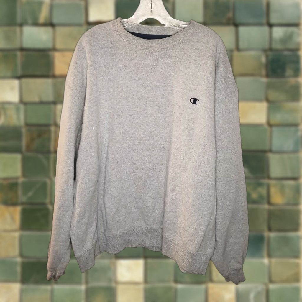 Champion CHAMPION Men's Pullover Sweater Gray Long Sleeve 2XL Size US XXL / EU 58 / 5 - 1 Thumbnail