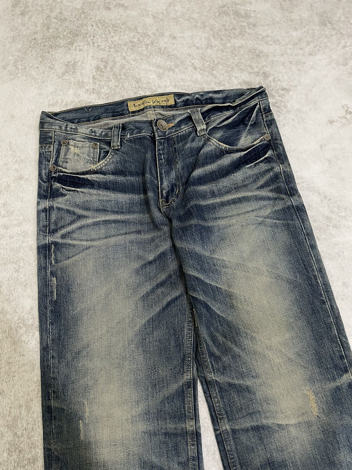 Kapital interflom japan Loose Fot Acid Wash denim Size US 34 / EU 50 - 3 Thumbnail