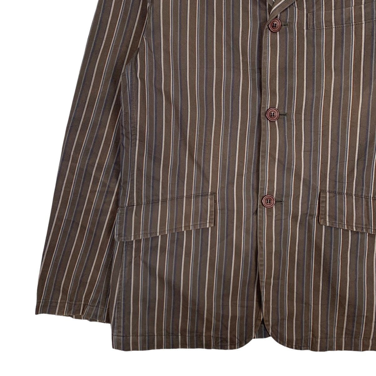 Japanese Brand KAPITALIST Striped Casual Jacket #0624-C29 Size US L / EU 52-54 / 3 - 3 Thumbnail
