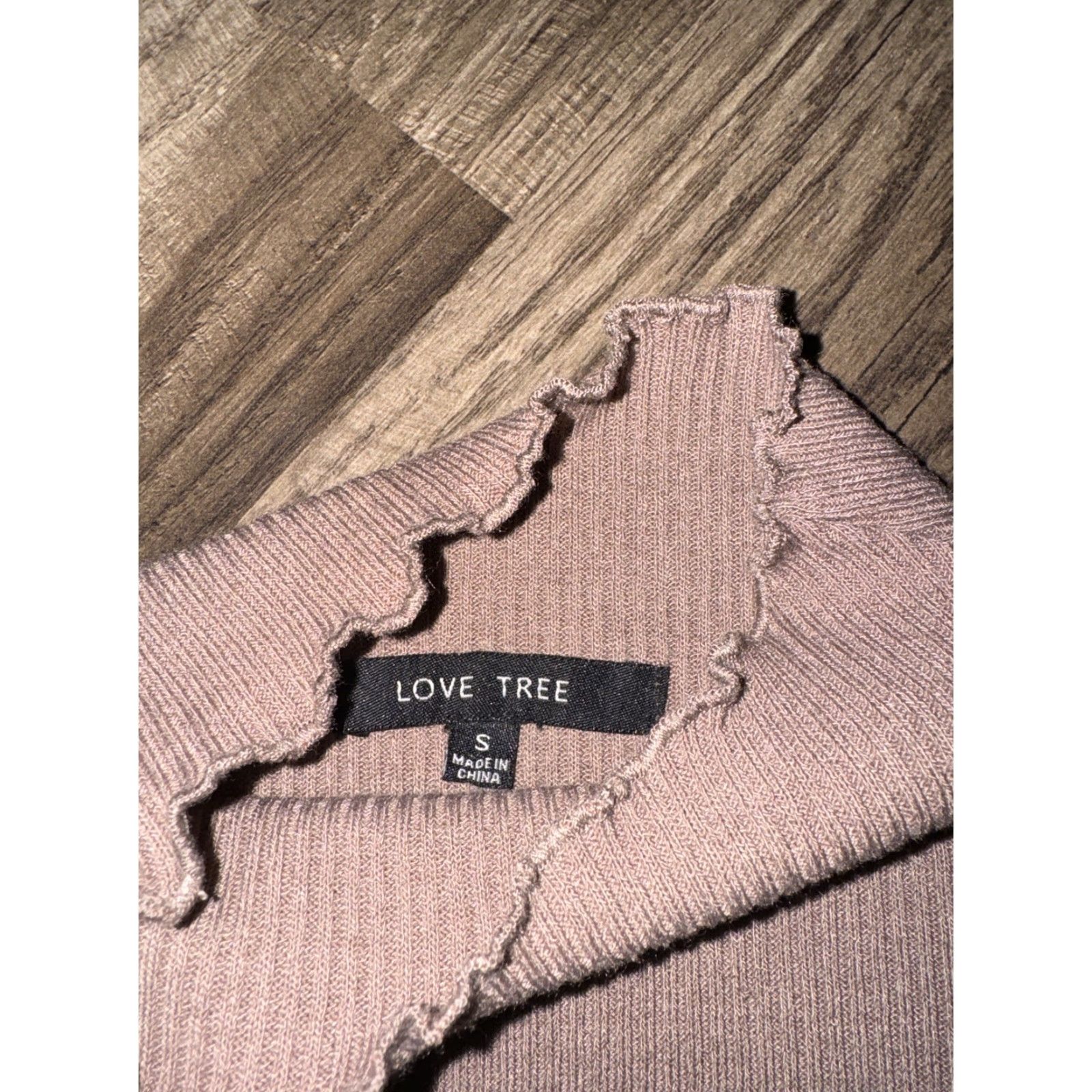 Vintage Love Tree Women’s Dress Mock Neck Long Sleeve Mauve Short Small Pink Sweater Dress Womens Size S / US 4 / IT 40 - 4 Thumbnail