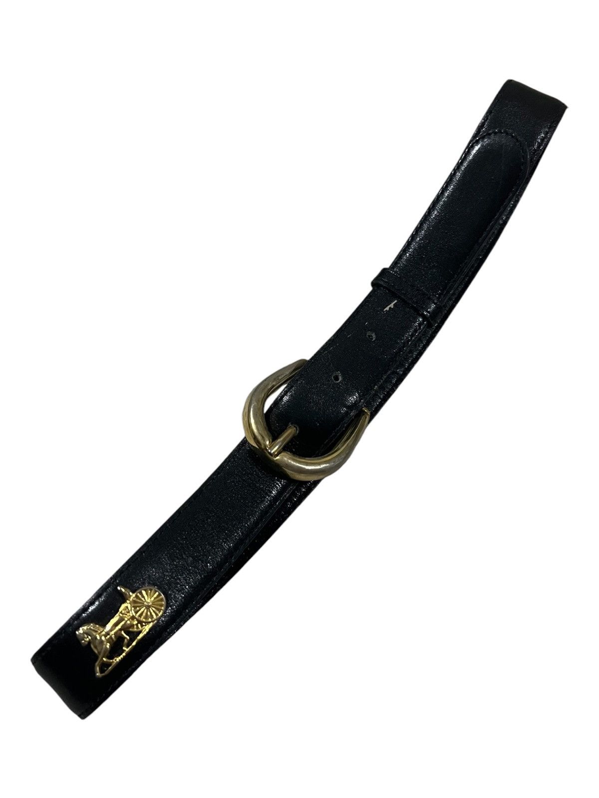 ARCHIVE 1980s Celine Paris Horse Carriage Leather Belt