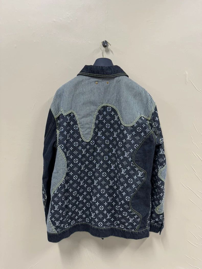 Louis Vuitton Louis Vuitton Nigo Deconstructed Paneled Denim Jacket Size US L / EU 52-54 / 3 - 4 Thumbnail