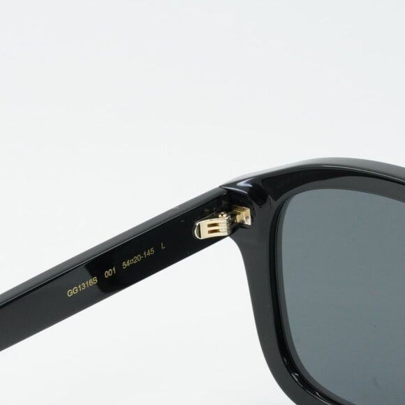 Gucci Gucci GG1316S 001 Sunglasses Black Aviator Frame, Grey Size ONE SIZE - 8 Thumbnail