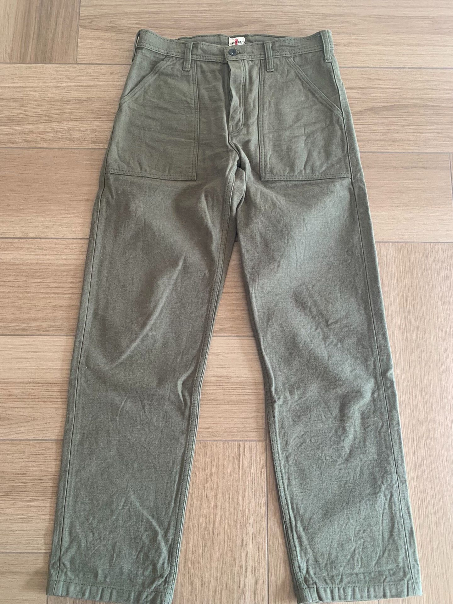 Samurai Jeans Samurai Jeans 52BPOG107 Olive Casual Pants Size US 35 - 1 Thumbnail