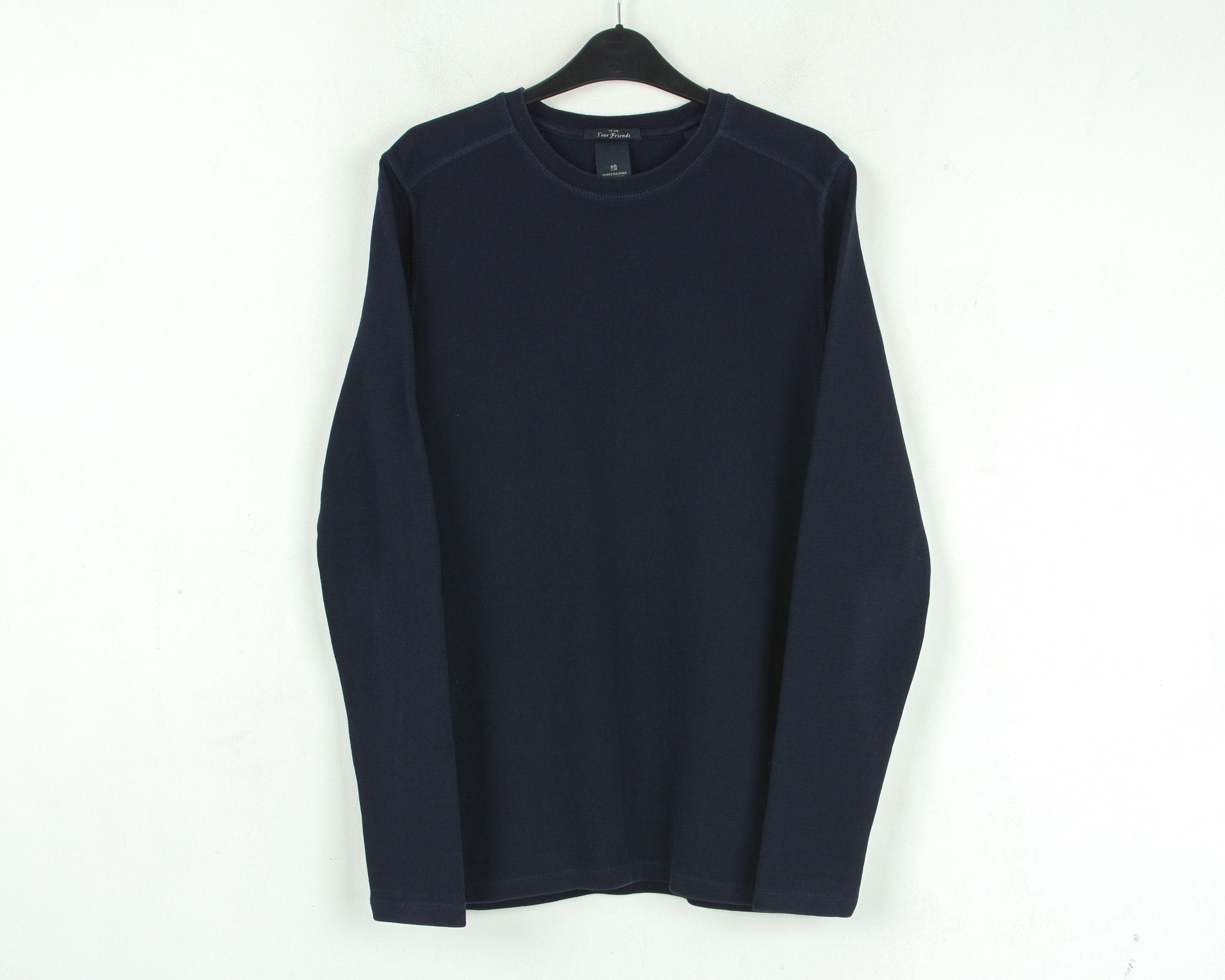 Scotch & Soda Men S Sweater Pullover Sweatshirt Jumper Crew Neck Blue Top Size US S / EU 44-46 / 1 - 1 Thumbnail