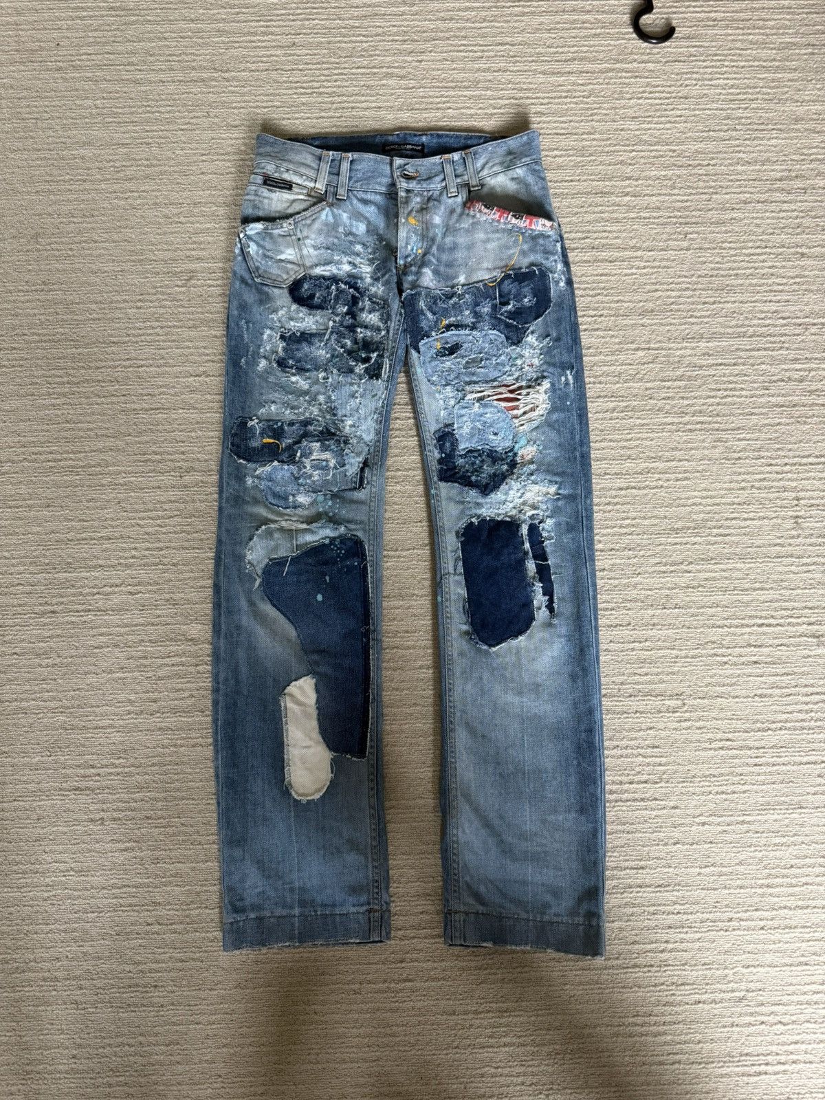 Dolce & Gabbana Dolce gabbana crash patched denim Size US 30 / EU 46 - 1 Thumbnail