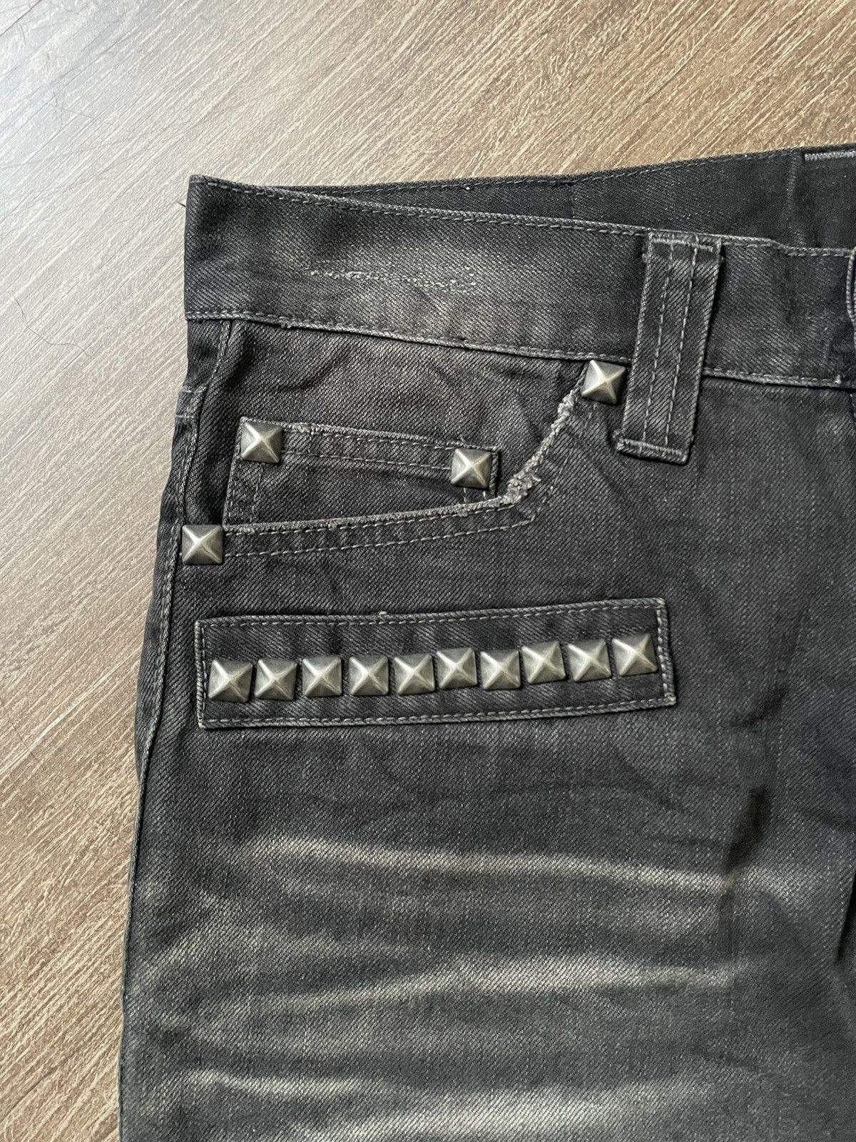 If Six Was Nine Semantic Design Punk Spiked Denim Size US 31 - 5 Thumbnail
