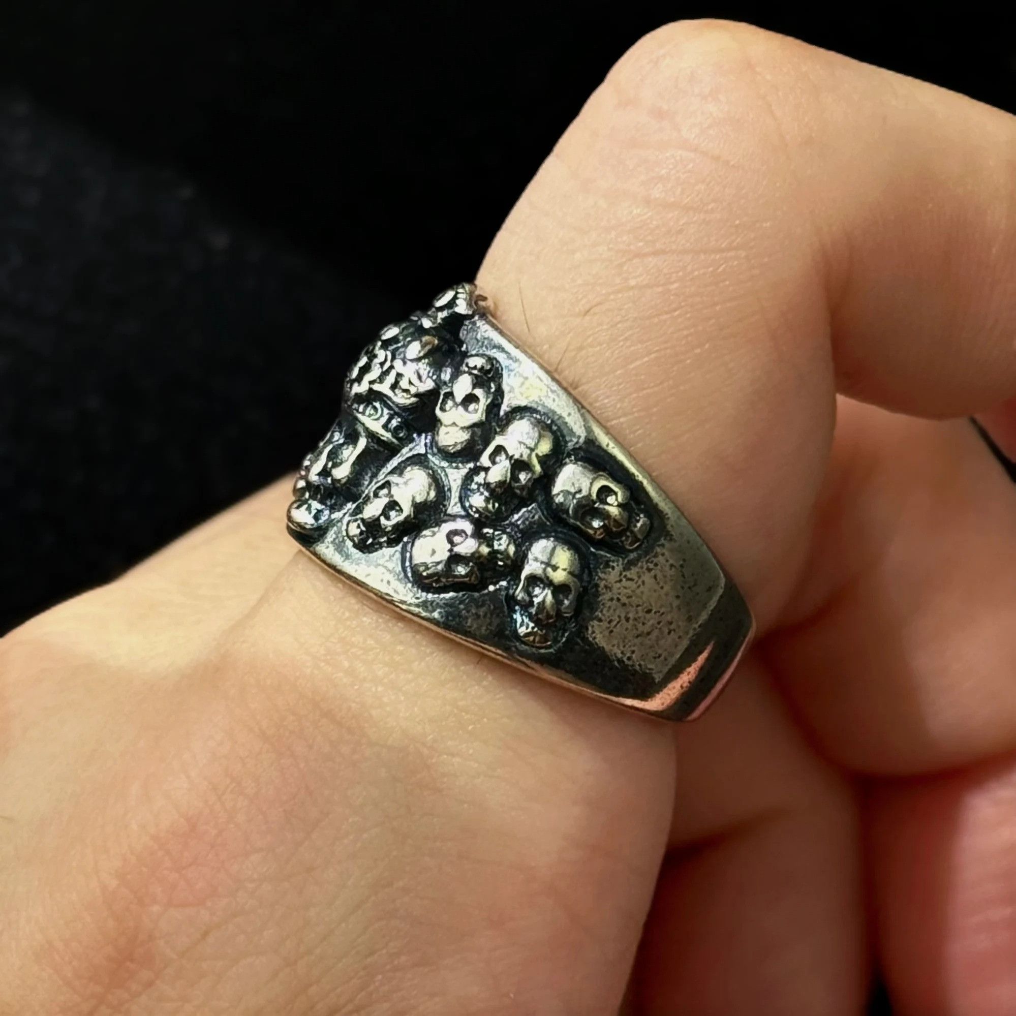 Vintage Biker Ring Size ONE SIZE - 4 Thumbnail