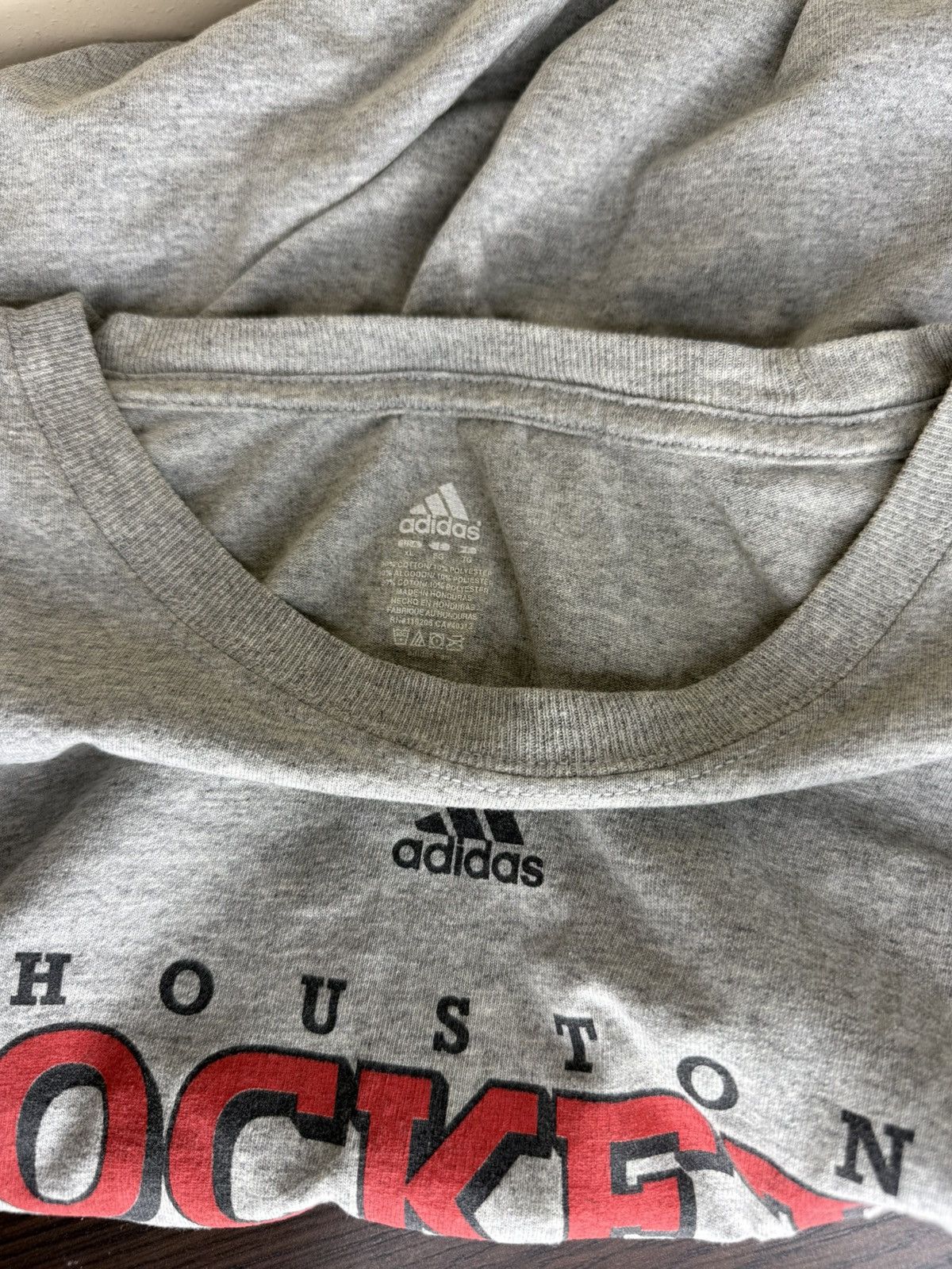 Adidas Adidas Houston Rockets short Sleeve Shirt size XL Size US XL / EU 56 / 4 - 4 Thumbnail