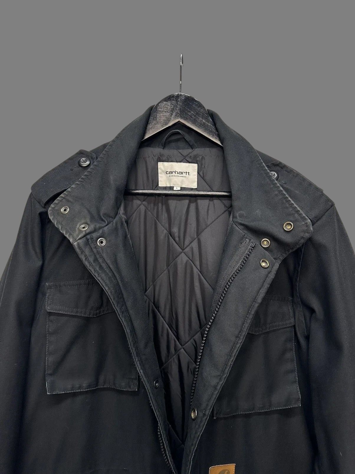 Carhartt Carhartt Black Parka Workwear Jacket Utility 90s Size US L / EU 52-54 / 3 - 7 Thumbnail
