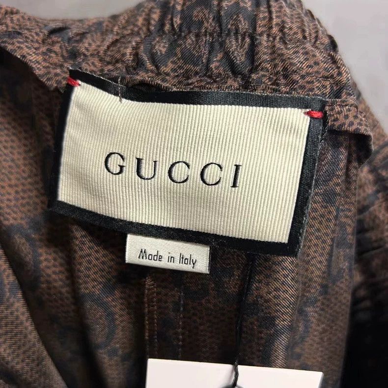 Gucci Gucci Size MThe latest brown full-print pattern logo sweatp Size US 30 / EU 46 - 3 Thumbnail