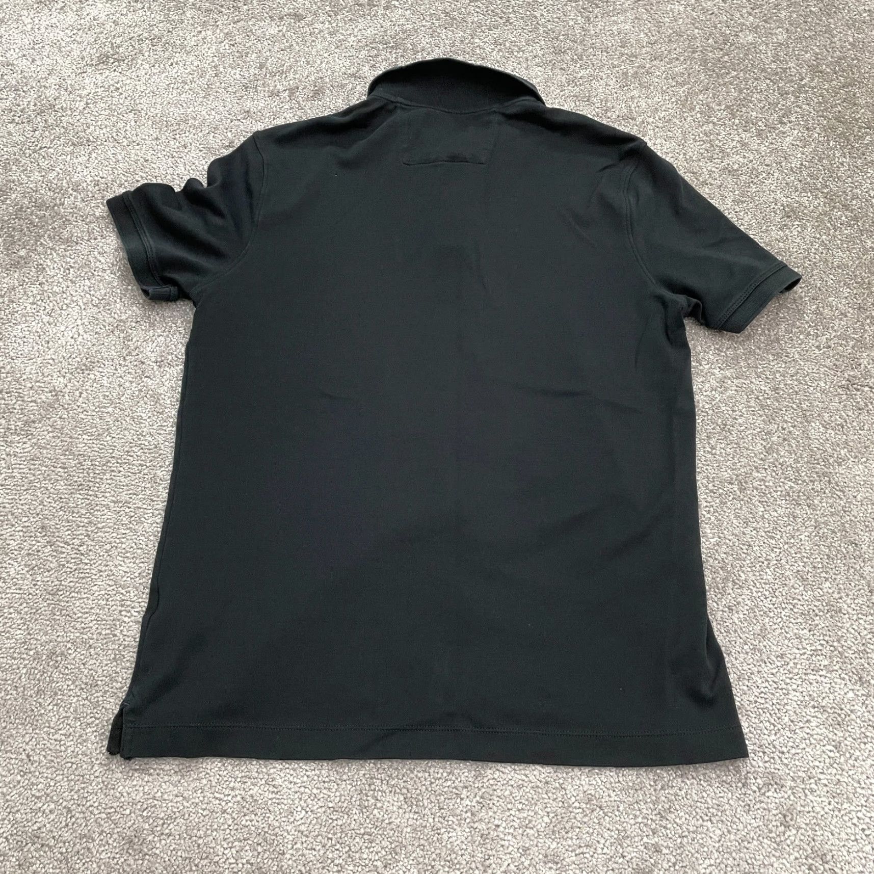 Banana Republic Banana Republic Polo Shirt Mens Medium Black Short Sleeve Collared Cotton Activewear Classic Preppy Size 40R - 2 Thumbnail