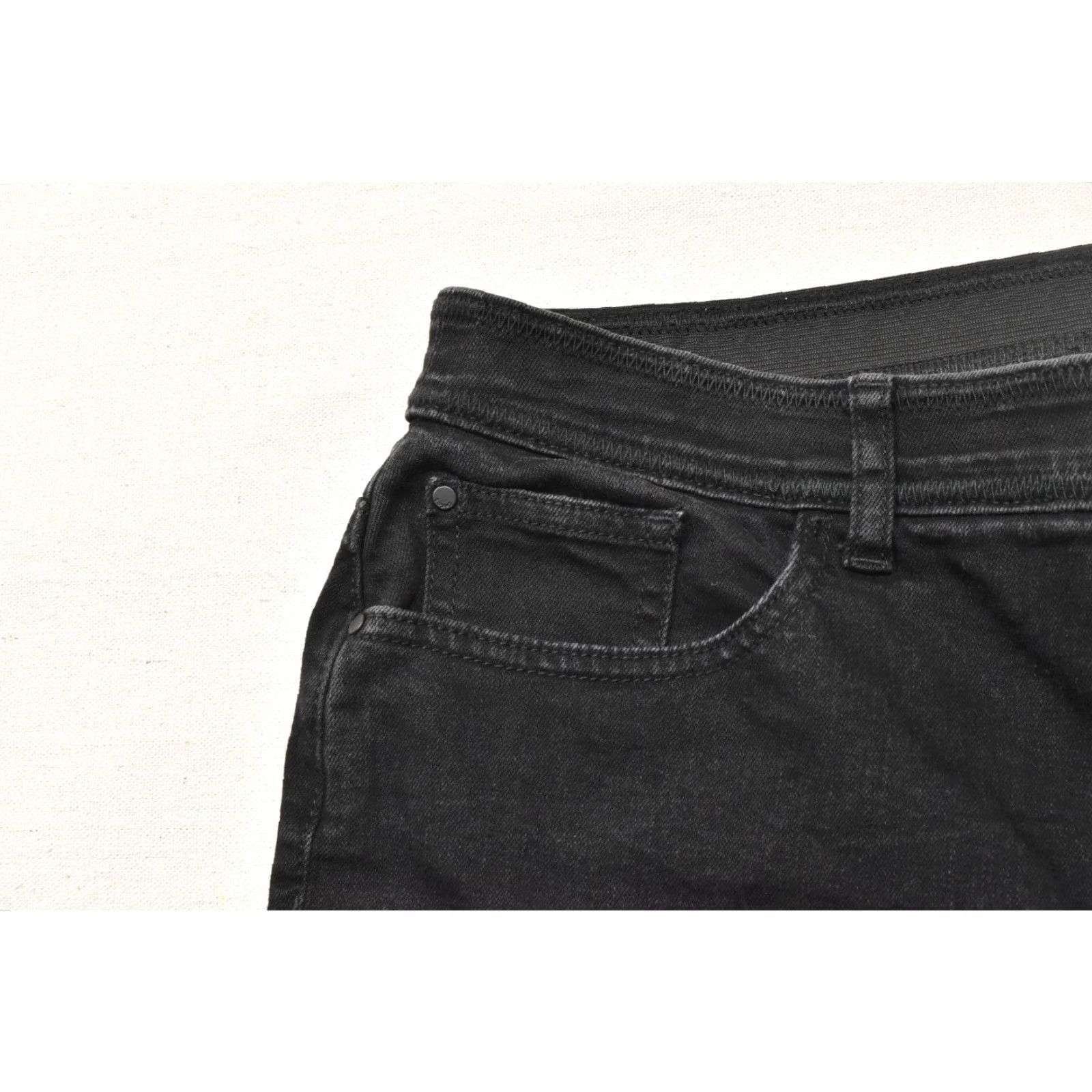 Vintage Chico's Fabulously Slimming Black Straight Leg Jeans Size 2 Short High Rise Stre Size 26" / US 2 / IT 38 - 5 Thumbnail