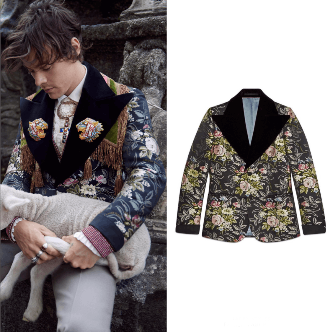 Gucci Gucci Silk Floral Jacquard Jacket Size 52R - 19 Thumbnail