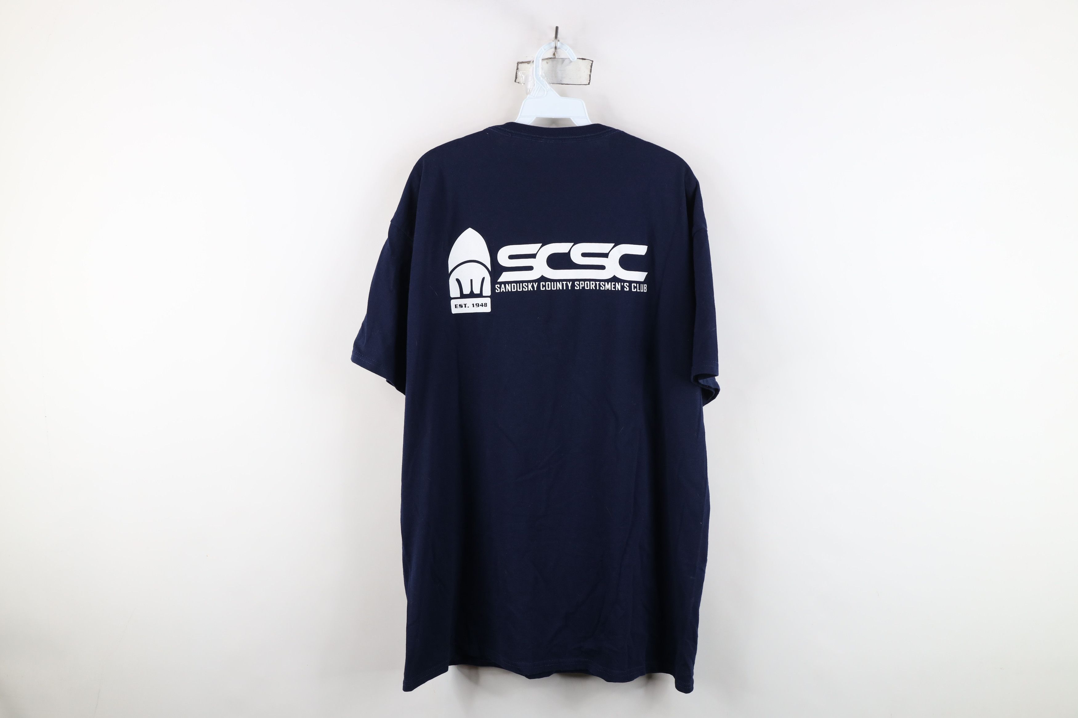 Vintage Vintage Country Sportsmens Club Hunting T-Shirt Blue Size US XL / EU 56 / 4 - 10 Thumbnail