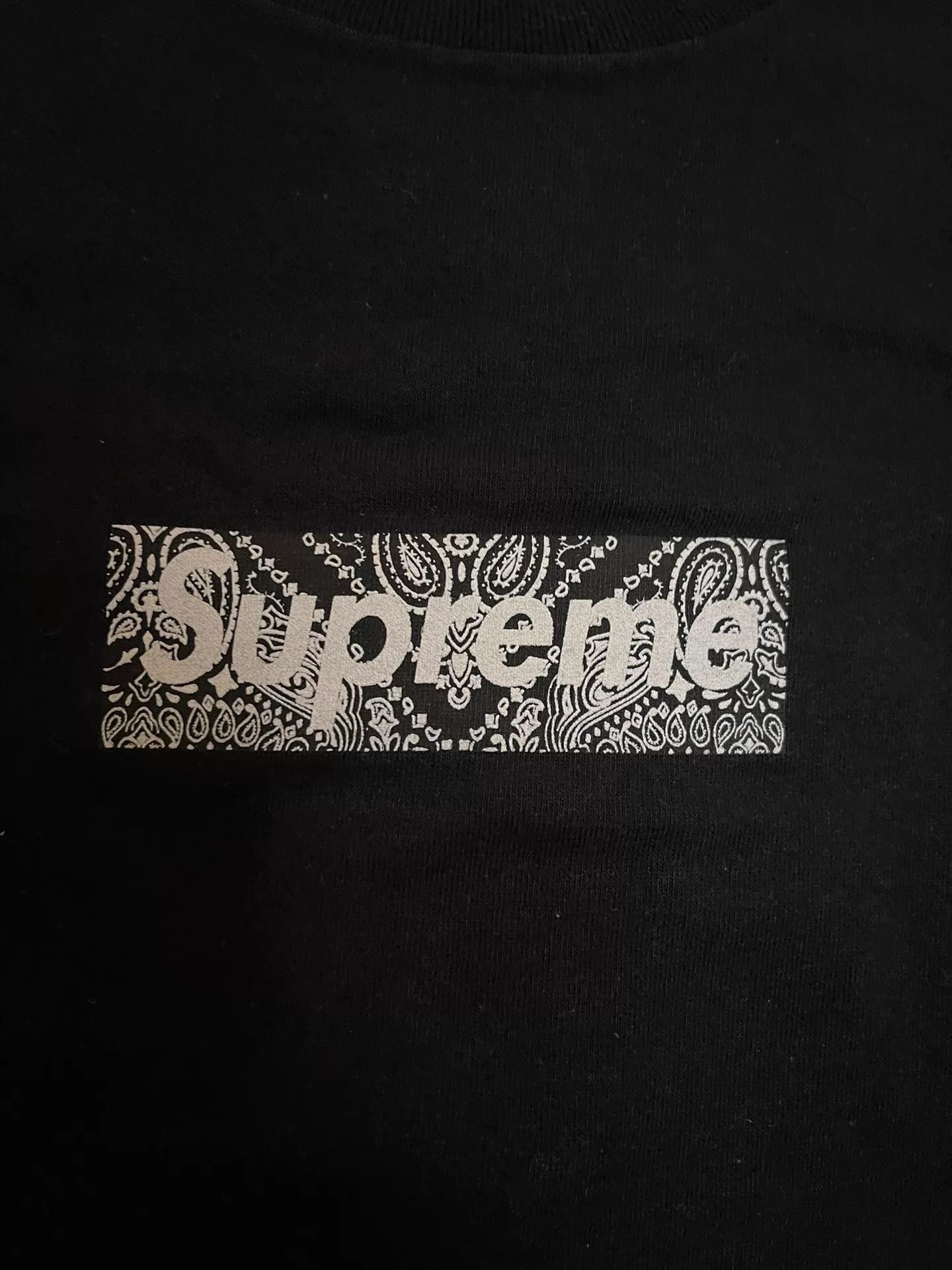 Supreme Supreme 2001 OG Bandana Box Tee Silk Tag Black XL New Rare Size US XL / EU 56 / 4 - 6 Thumbnail