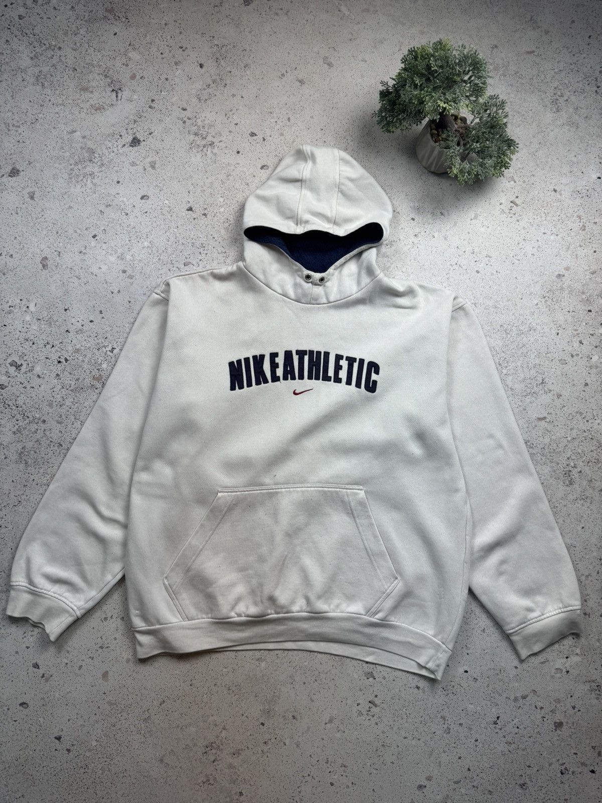 Nike Vintage 90s Nike Athletics Boxy Hoodie rare retro hype Y2K Size US XL / EU 56 / 4 - 1 Thumbnail