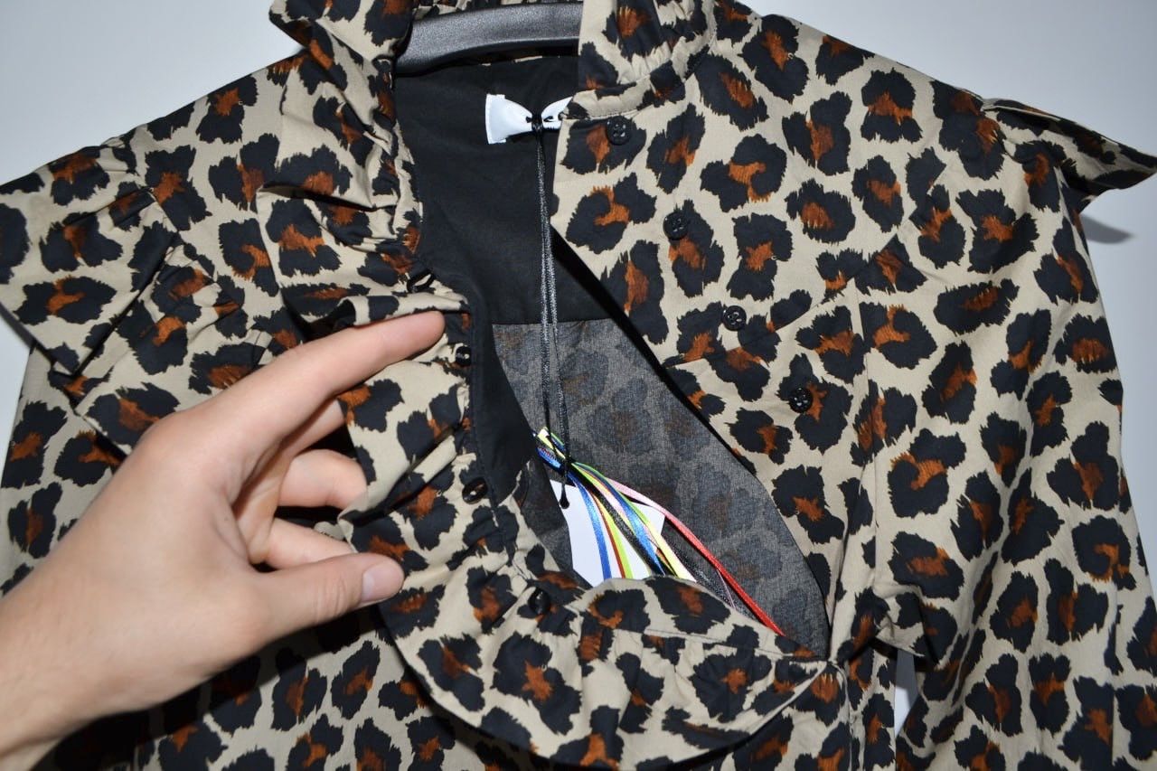 MSGM MSGM Milano Blusa/Blouse Shirt Leopard Womens Size 40 NEW Size M / US 6-8 / IT 42-44 - 5 Thumbnail