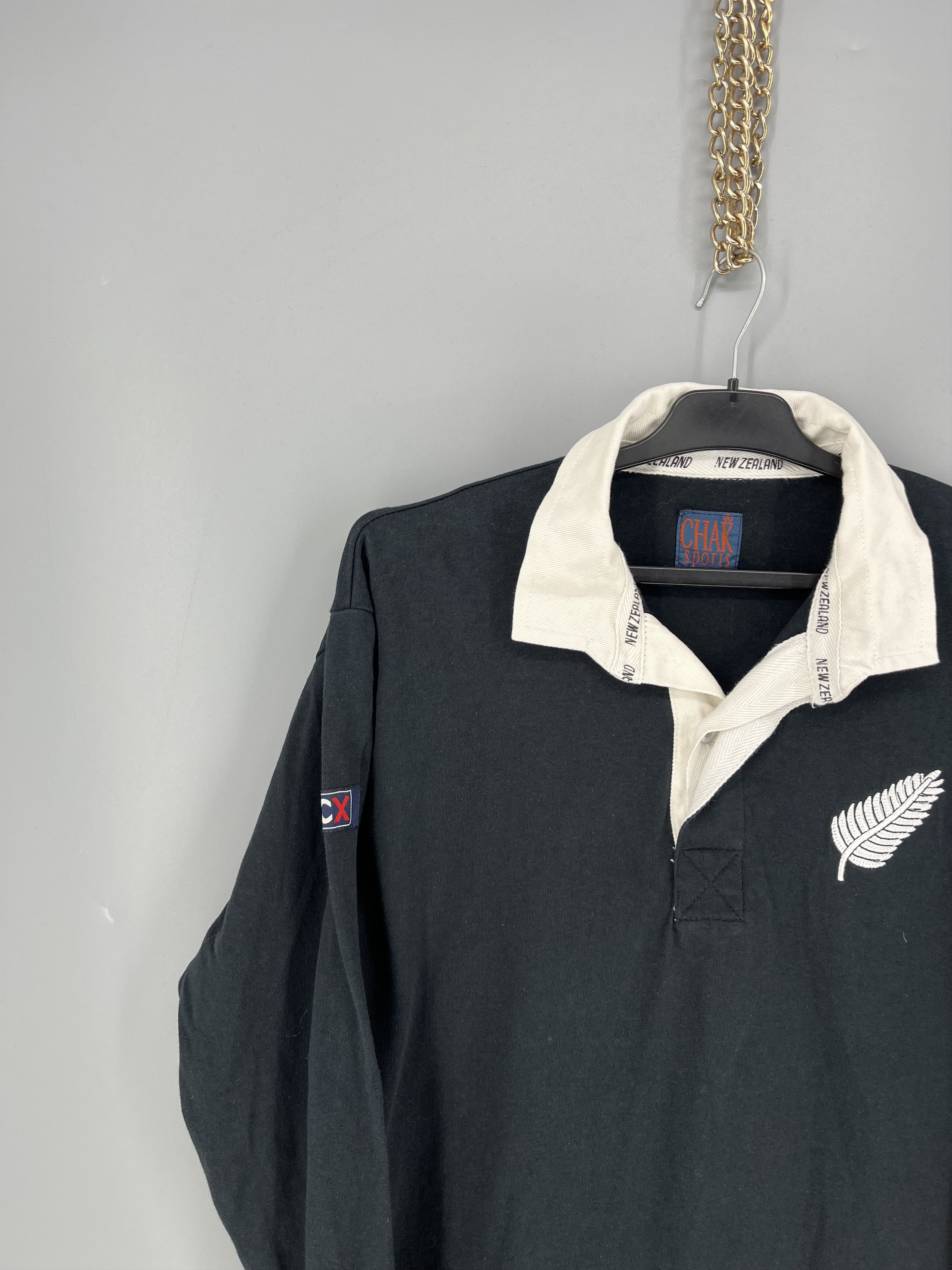Canterbury of New Zealand Vintage 80-90`s New Zealand Rugby Union Shirt Cotton Traders Size US M / EU 48-50 / 2 - 4 Thumbnail